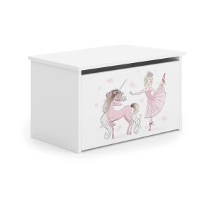 Baule Swami, 40x42 h73 cm, Bianco con unicorno copertina prodoto
