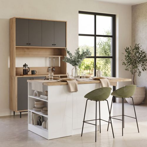 Cucina Modern Warm: Eleganza Naturale e Funzionalità