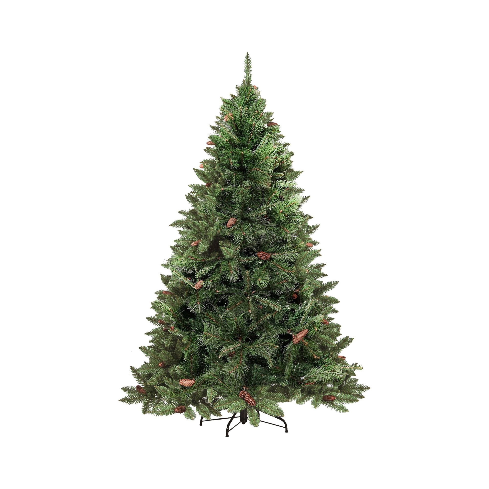 Albero di Natale 150 cm Verde 468 Rami Apertura Rami Singoli 150h cm, Ignifugo - Camden