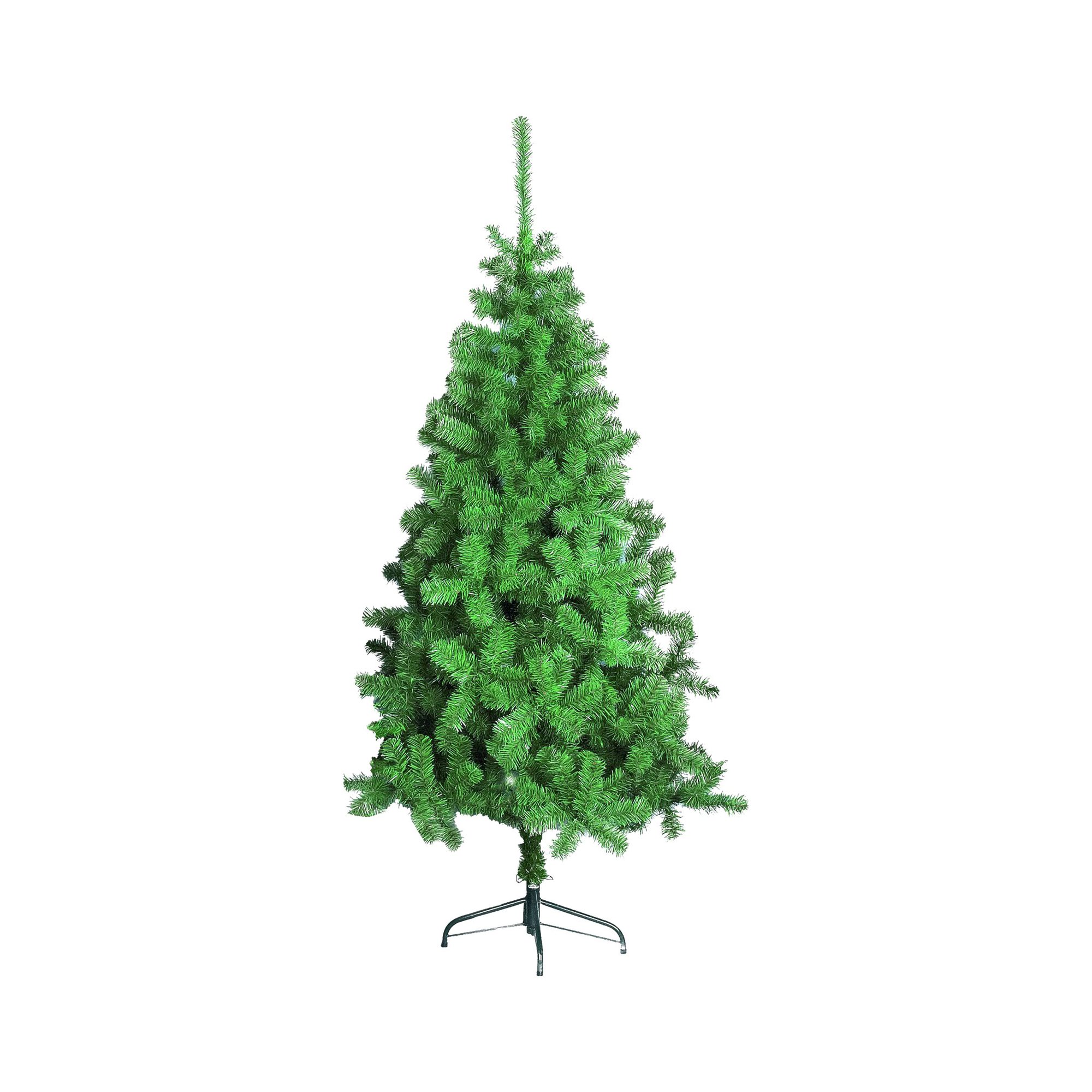 Albero di Natale 180 cm Verde 493 Rami Ignifugo 180h cm, Base Inclusa - Santa Claus