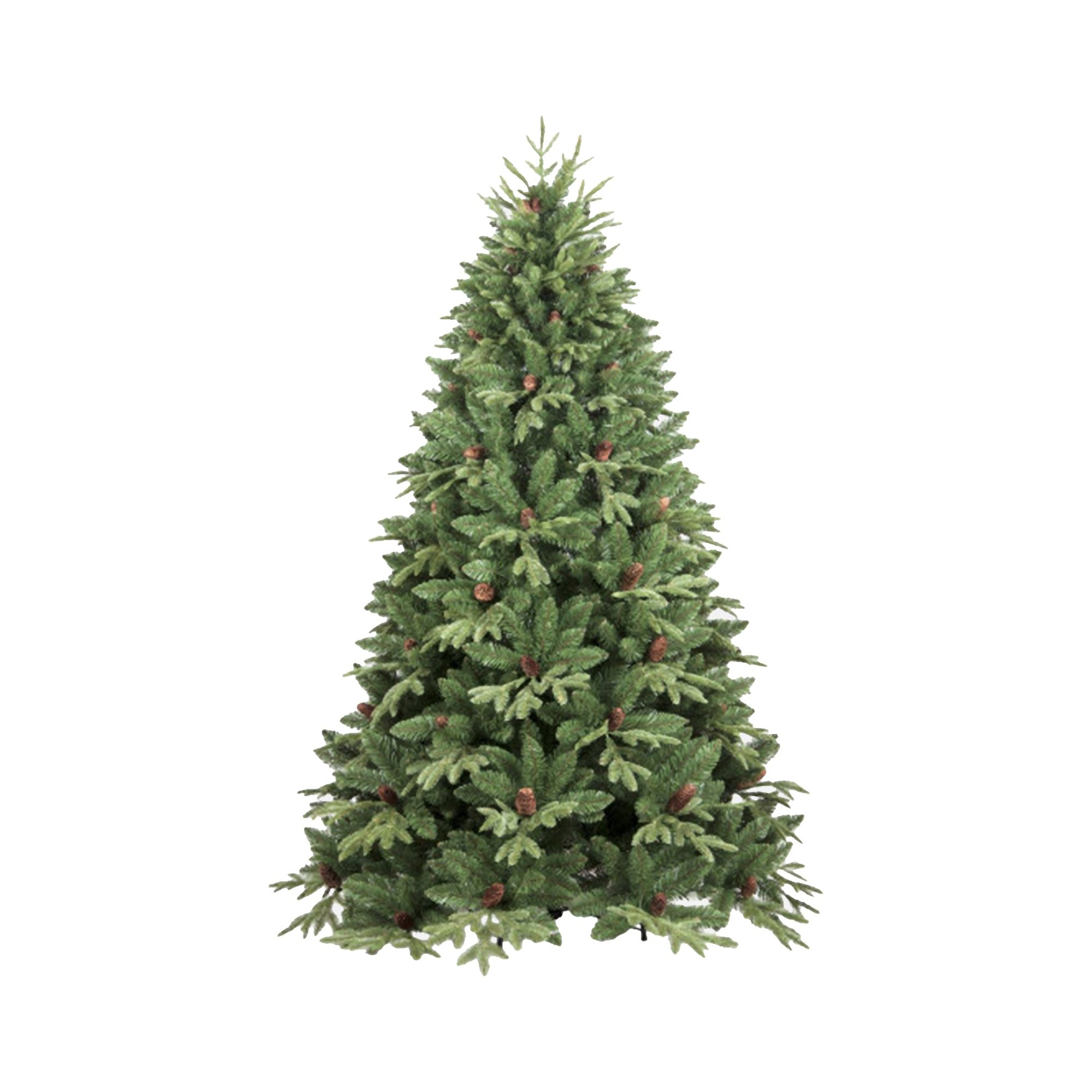 Albero di Natale 180 cm Verde 839 Rami Apertura Rami Singoli 180h cm, Ignifugo Ritardante di Fiamma - Silent Night
