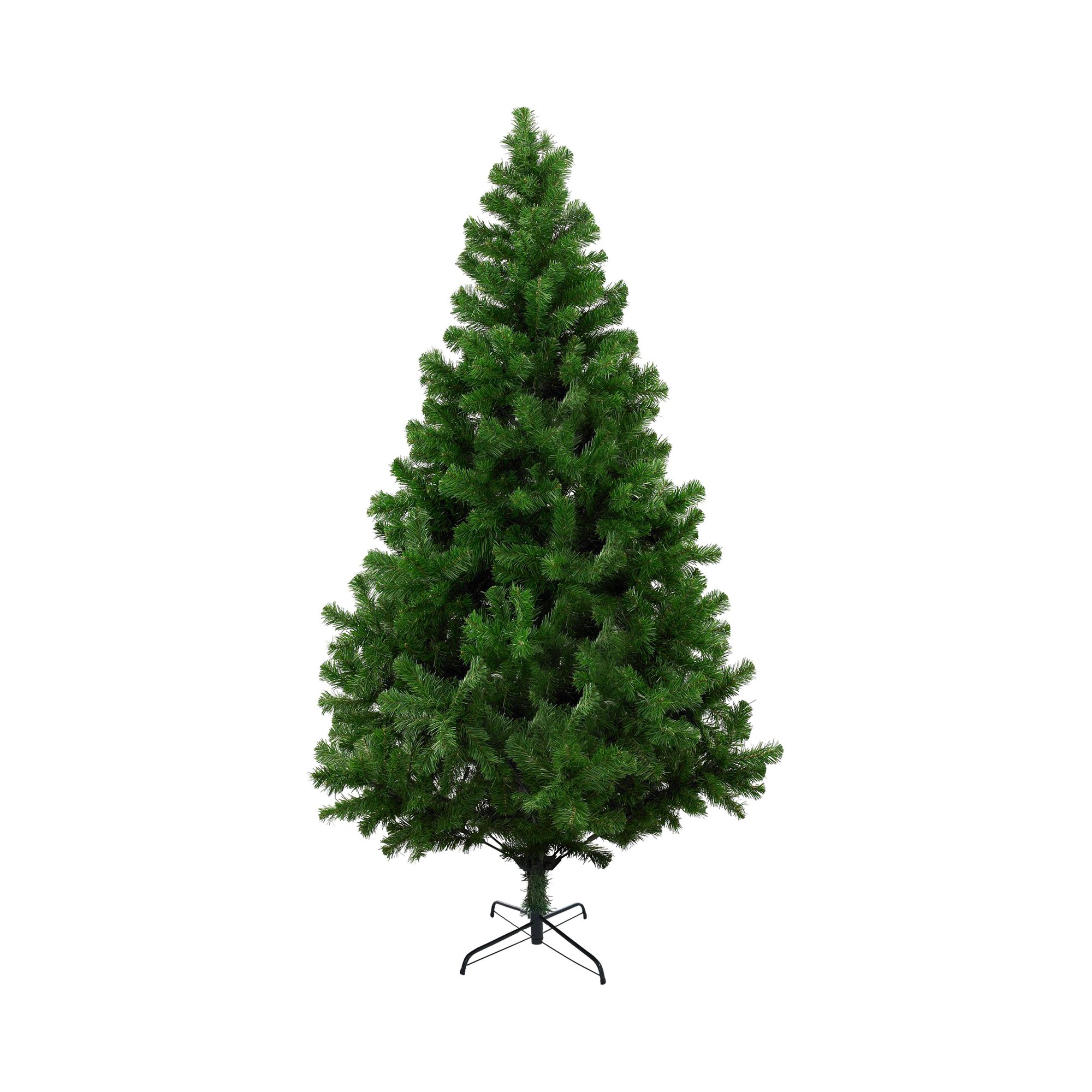 Albero di Natale 210 cm Verde 1078 Rami Apertura Rami Singoli 210h cm, Ignifugo Ritardante di Fiamma - Evergreen