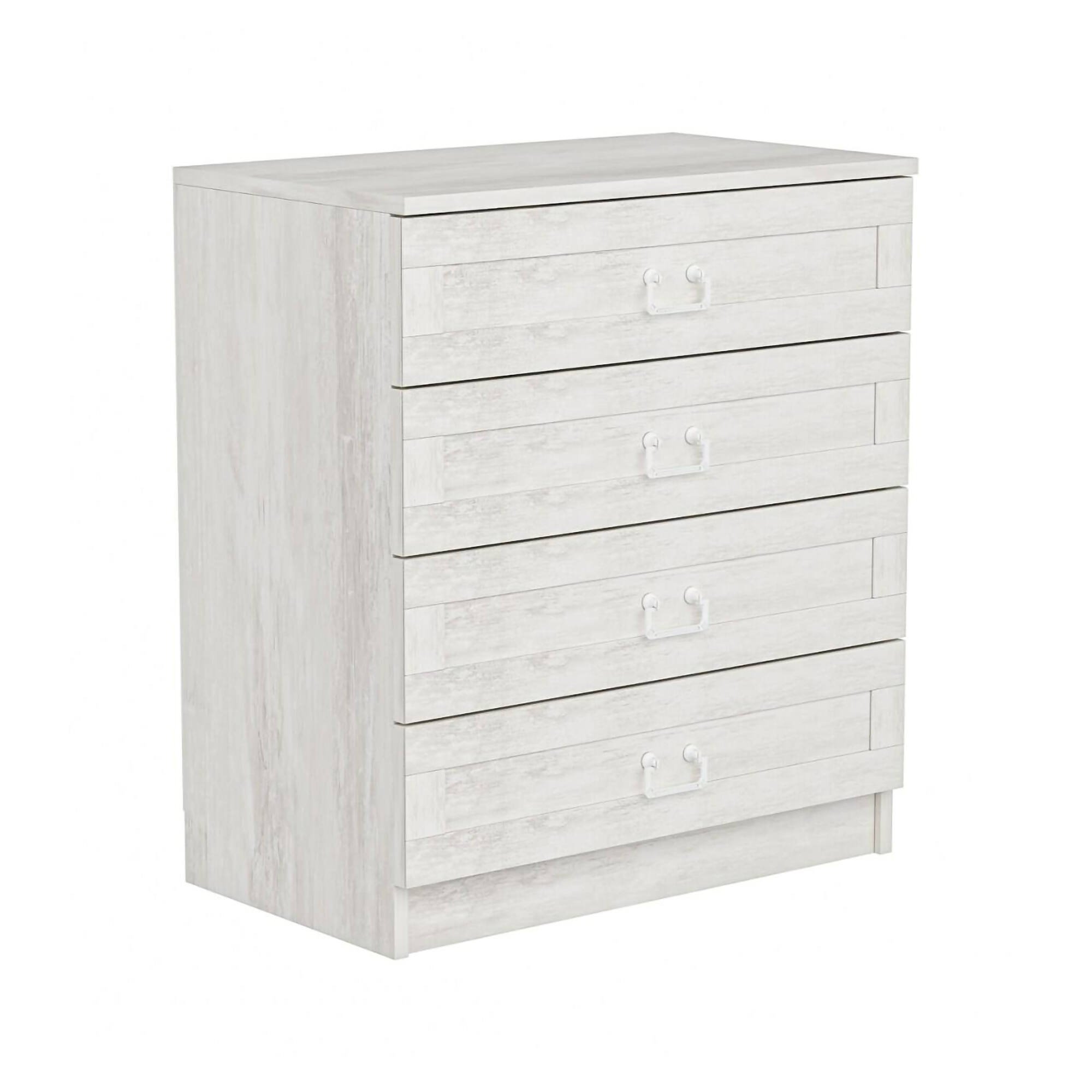 Cassettiera Gaspra, Settimino multiuso, Comò camera da letto, Mobile con cassetti, 72x77 h42 cm, Bianco