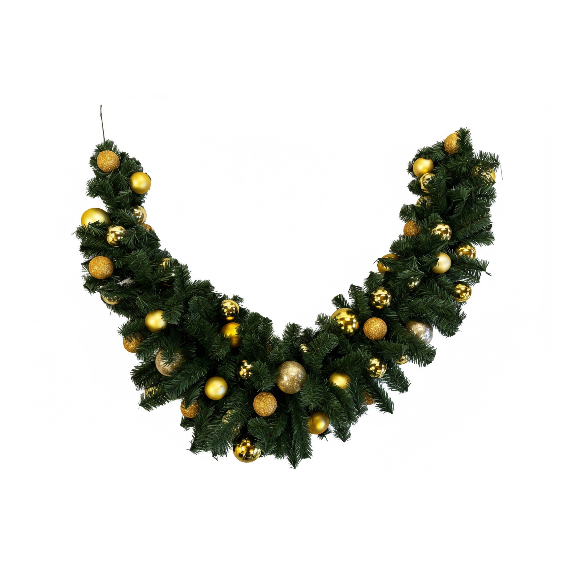 Decorazione da Natale Verde oro Colore Struttura oro, Made in Italy - Angitola