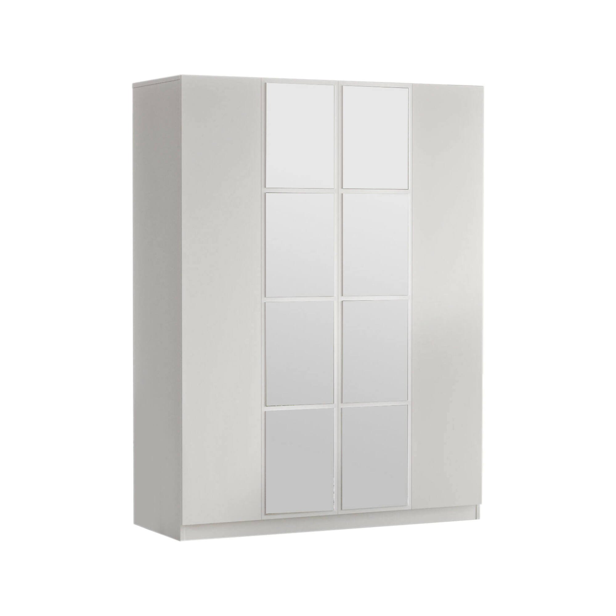 Guardaroba grande Fomalhaut, Mobile camera da letto, Cabina armadio portabiti, Armadio appendiabiti, 138x50 h184 cm, Bianco