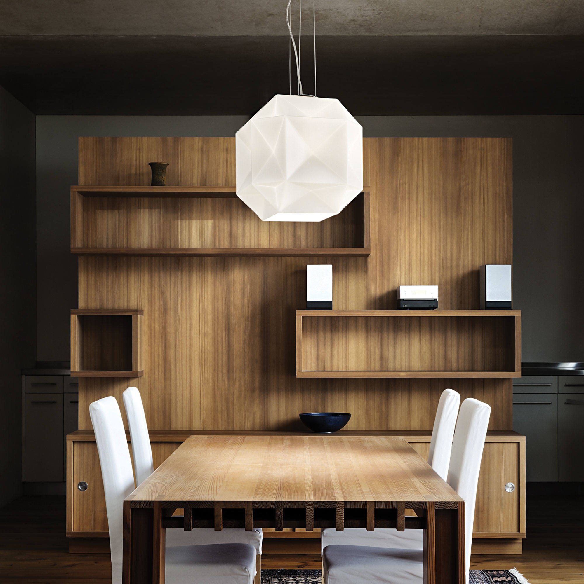 Lampada a Sospensione Bianco Materiale Struttura in Vetro, - Piozzano
