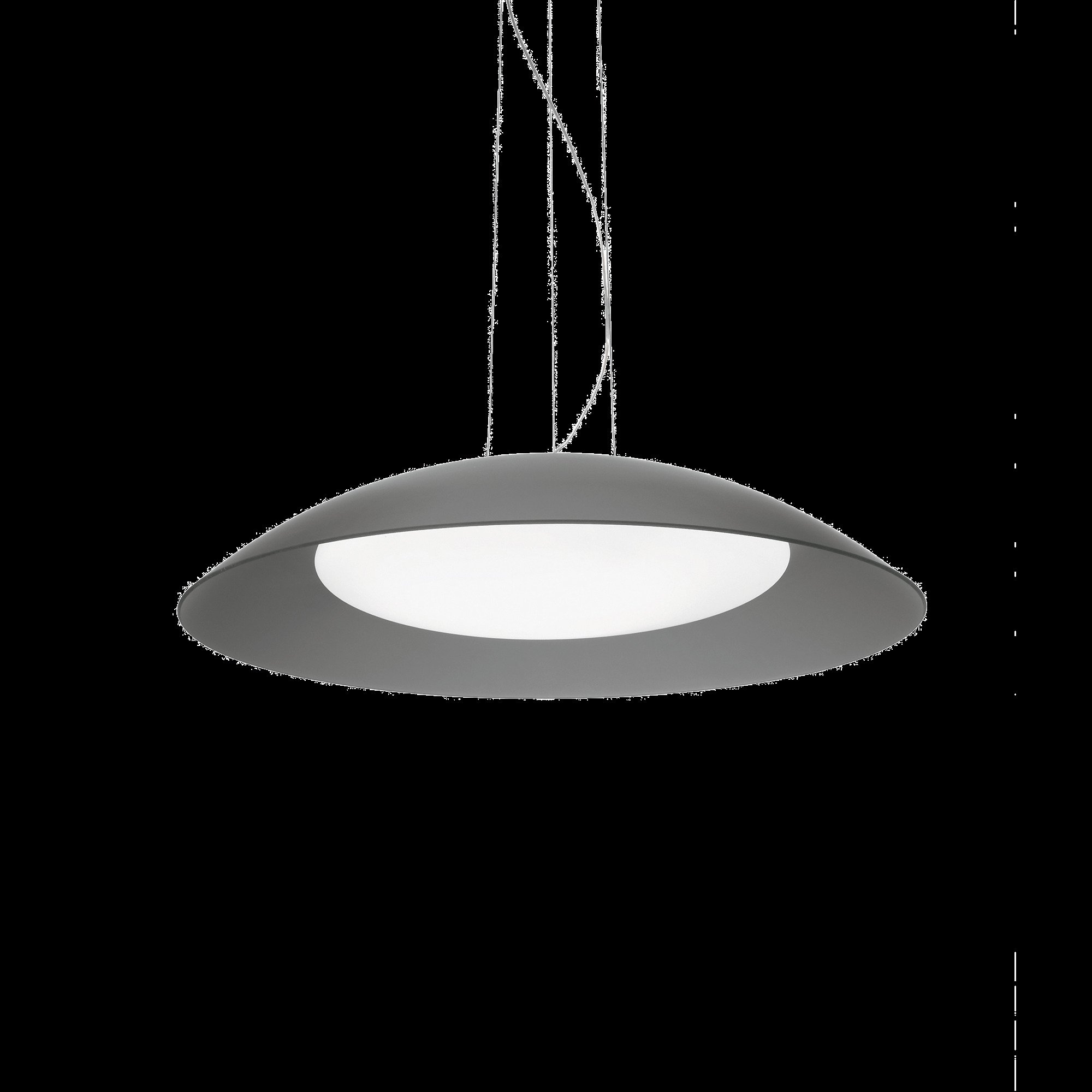 Lampada a Sospensione Grigio Materiale Struttura in Vetro, - Nocelle