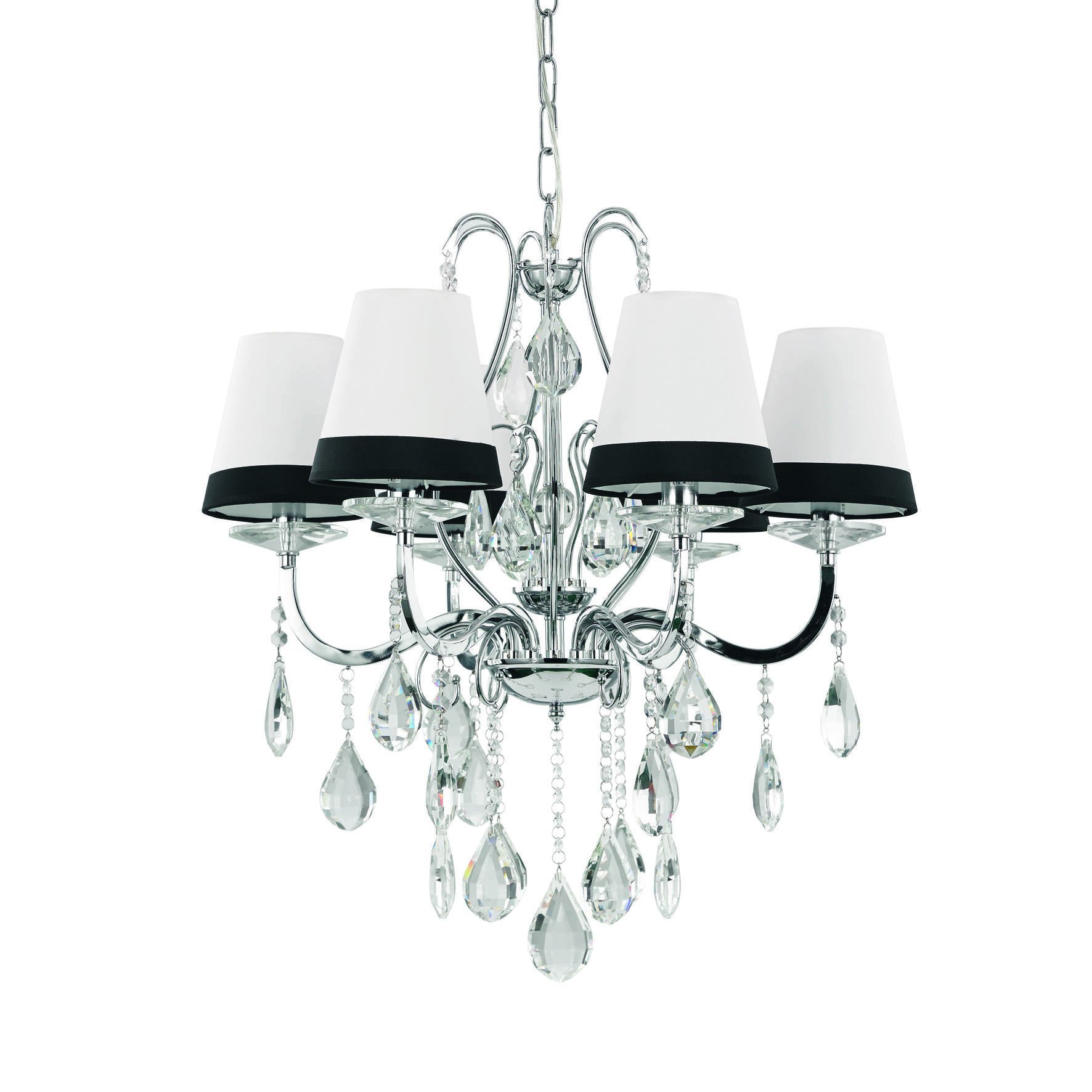 Lampada a sospensione, Lampadario, Luminare sospeso, Lampada a pendente, 62x62h50 cm, Cromo