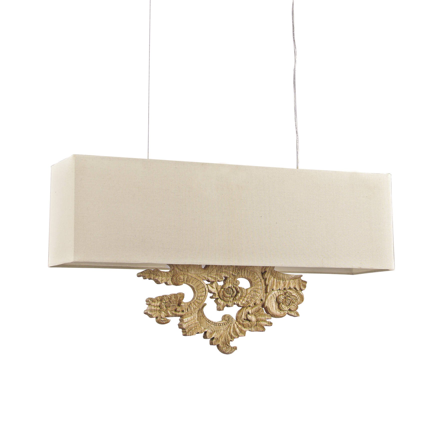 Lampada a Sospensione oro Materiale Struttura in Resina, Made in Italy - Lustra