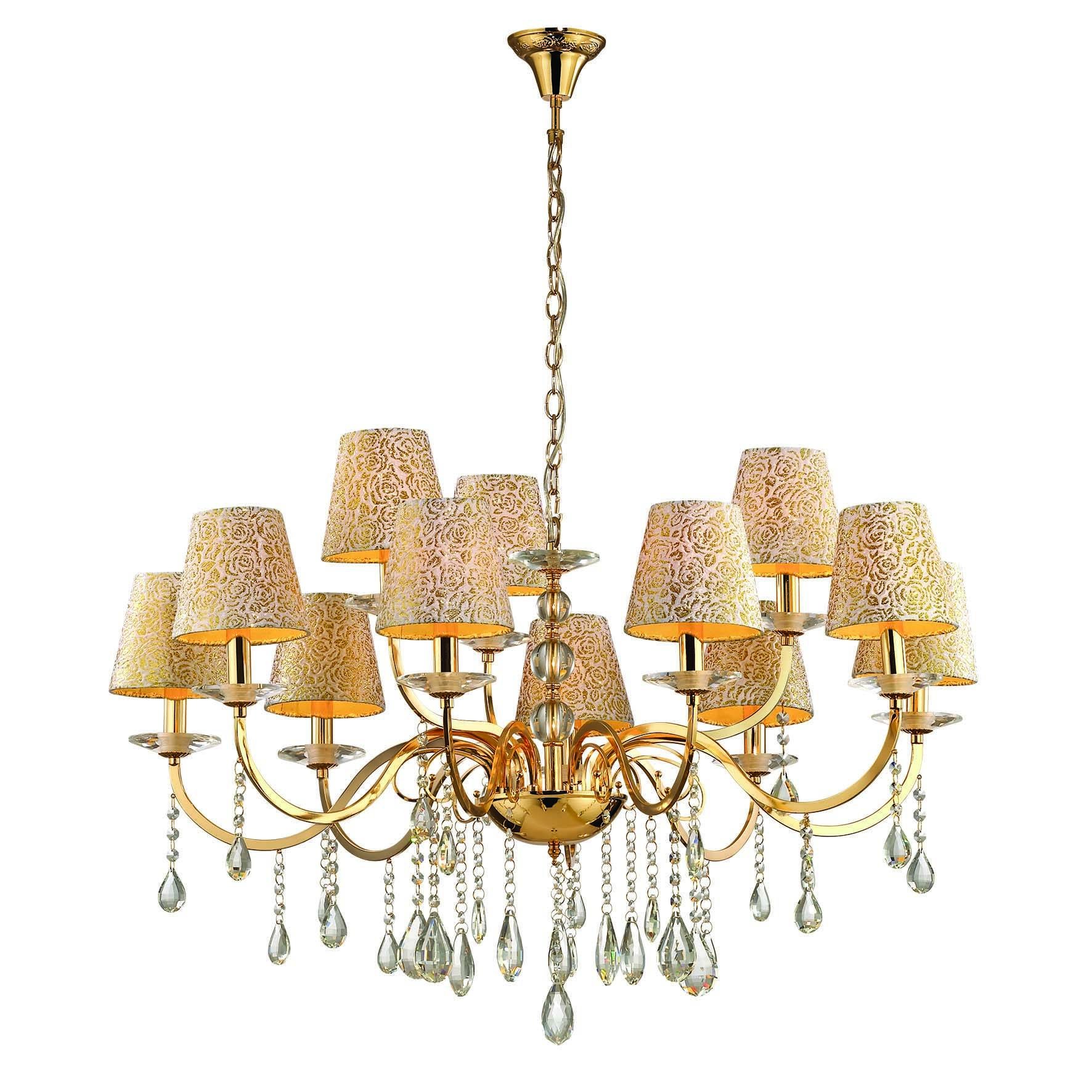 Lampada a Sospensione oro Materiale Struttura in Vetro, - Ranzo