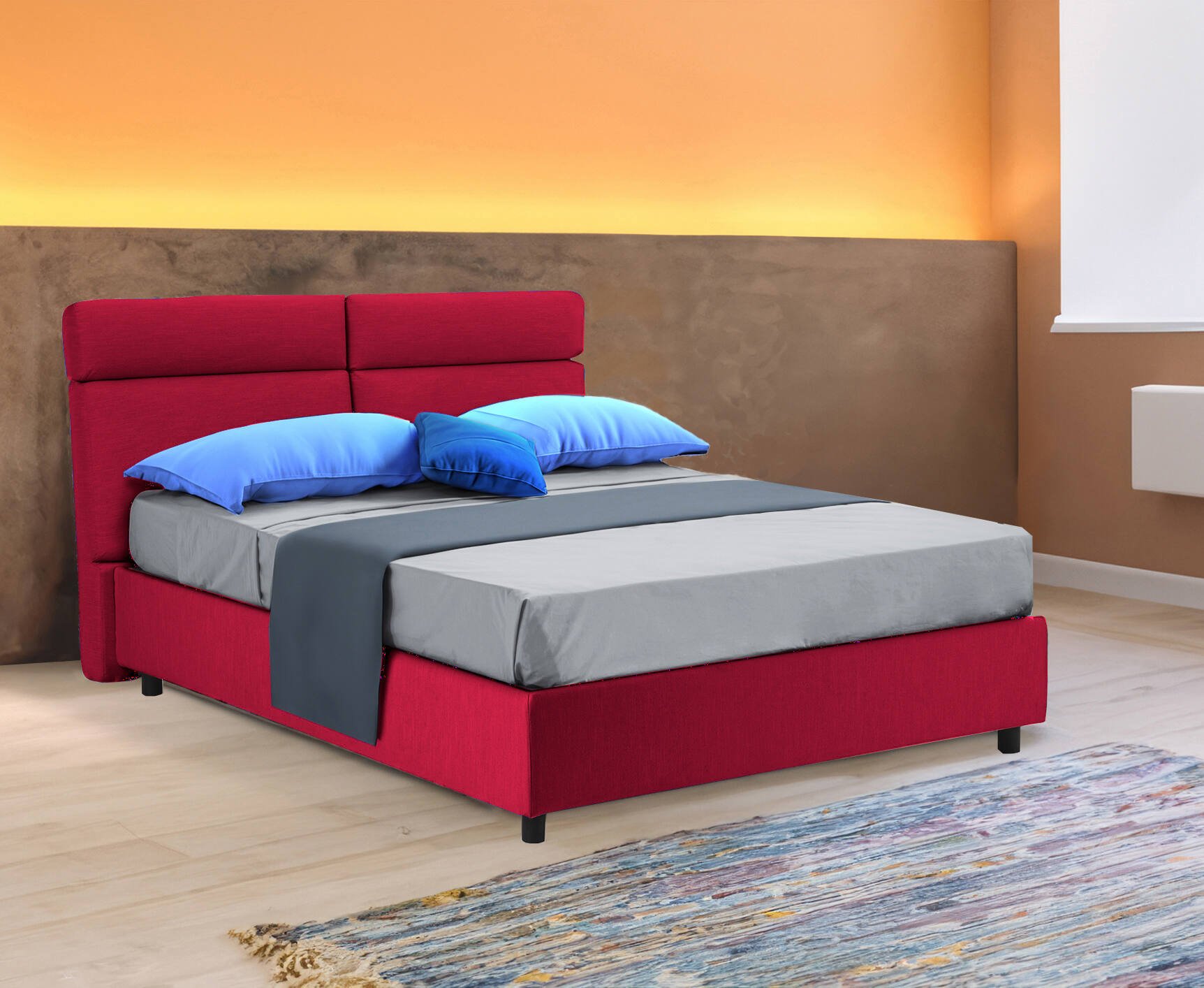 Letto matrimoniale Rosamunda, Sommier per camera da letto 