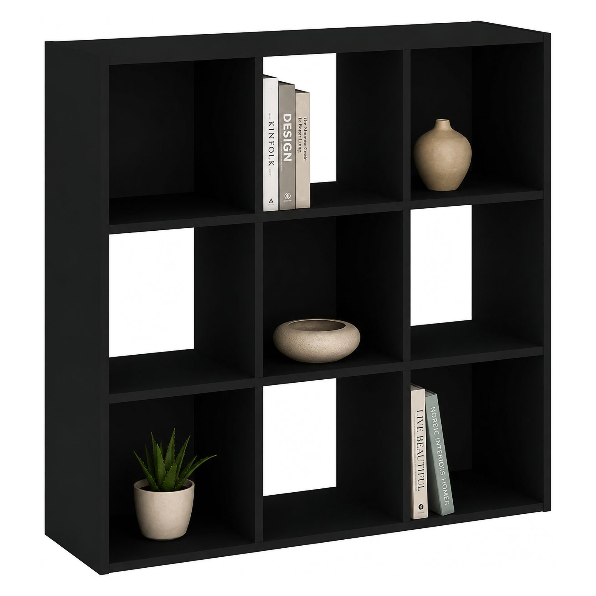 Libreria Beige 6 Ripiani Installazione a Terra 91x30x91h cm, Struttura Verticale - Liga