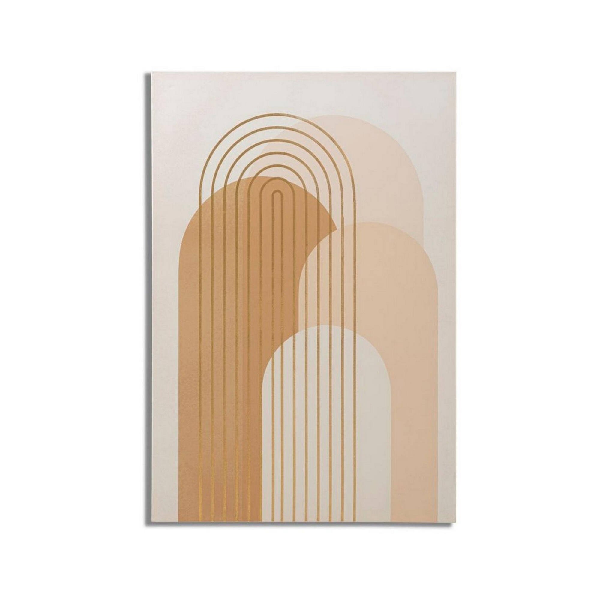 Quadro Borore, Dipinto da parete, Pannello ornamentale, Accessorio decorativo, 80x3 h120 cm, Multicolore