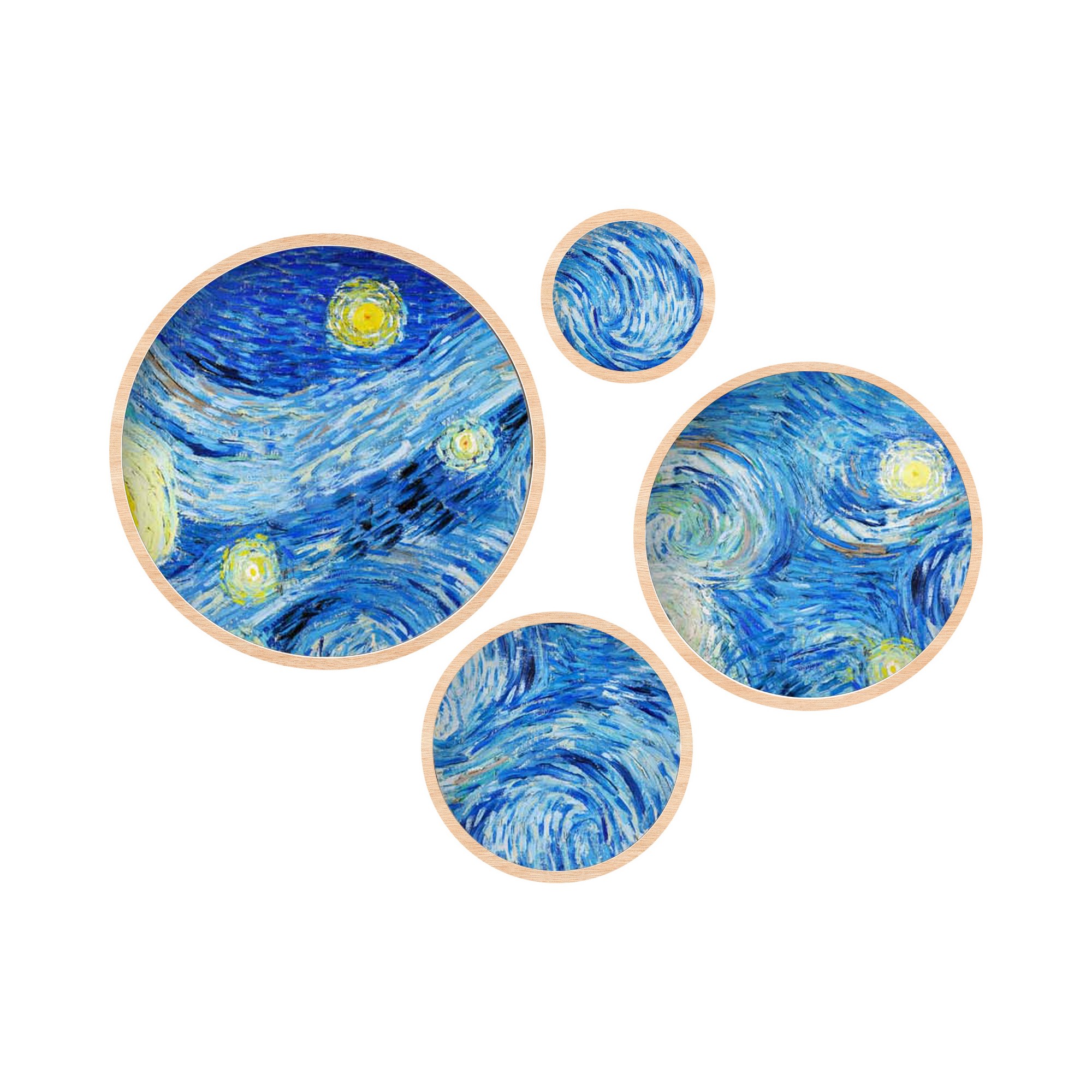 Quadro Multicolore Materiale Struttura in Legno Nobilitato 45x45h cm, - Memibaka