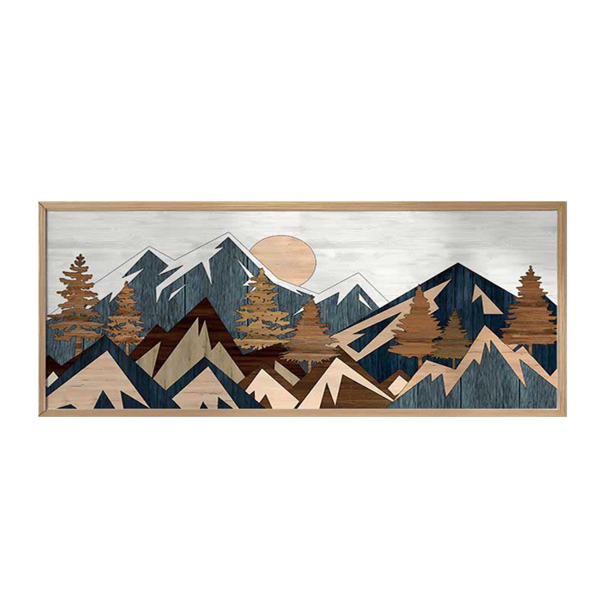Quadro Multicolore Materiale Struttura in Legno Nobilitato 50x120h cm, - Miroteso