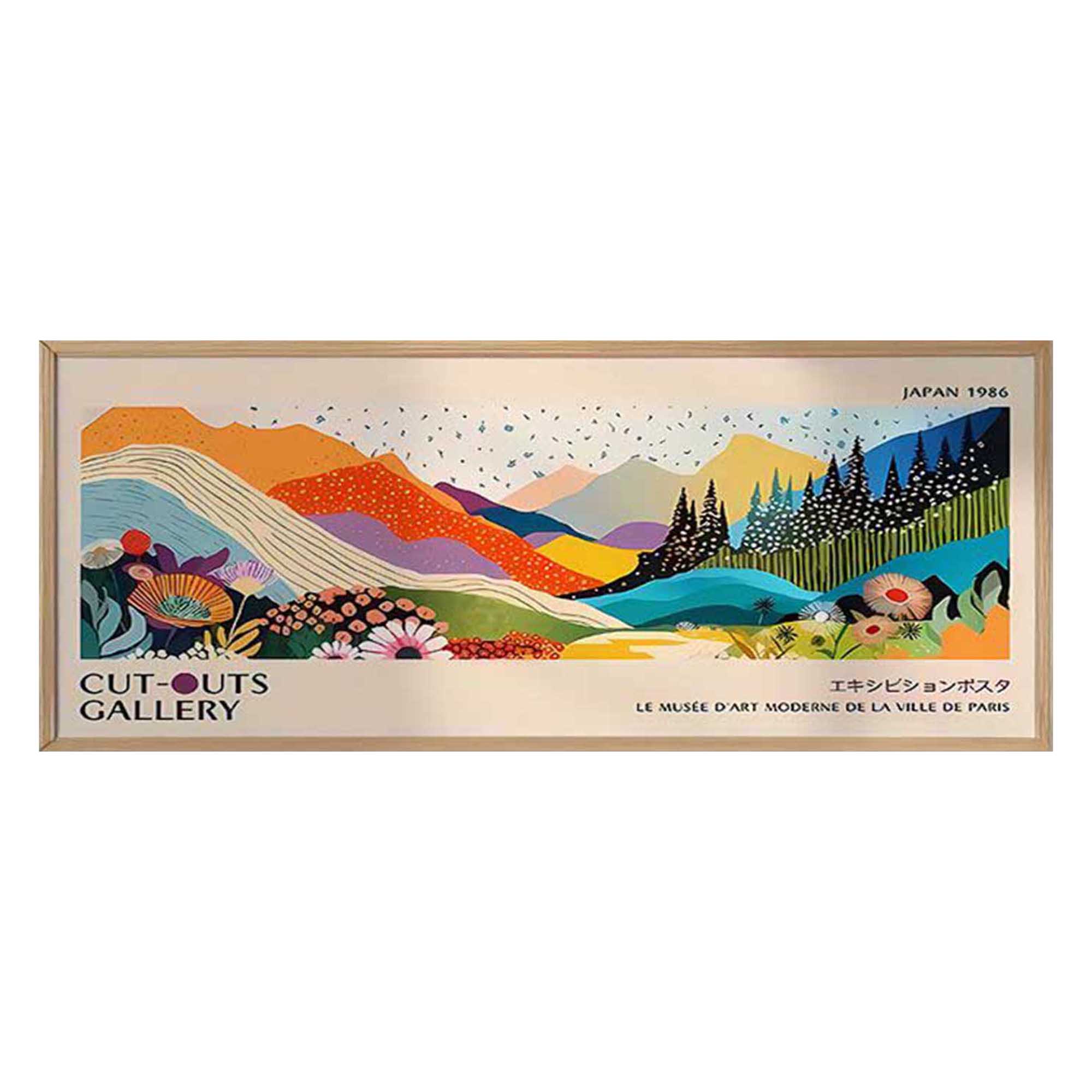 Quadro Multicolore Materiale Struttura in Legno Nobilitato 50x120h cm, - Misola
