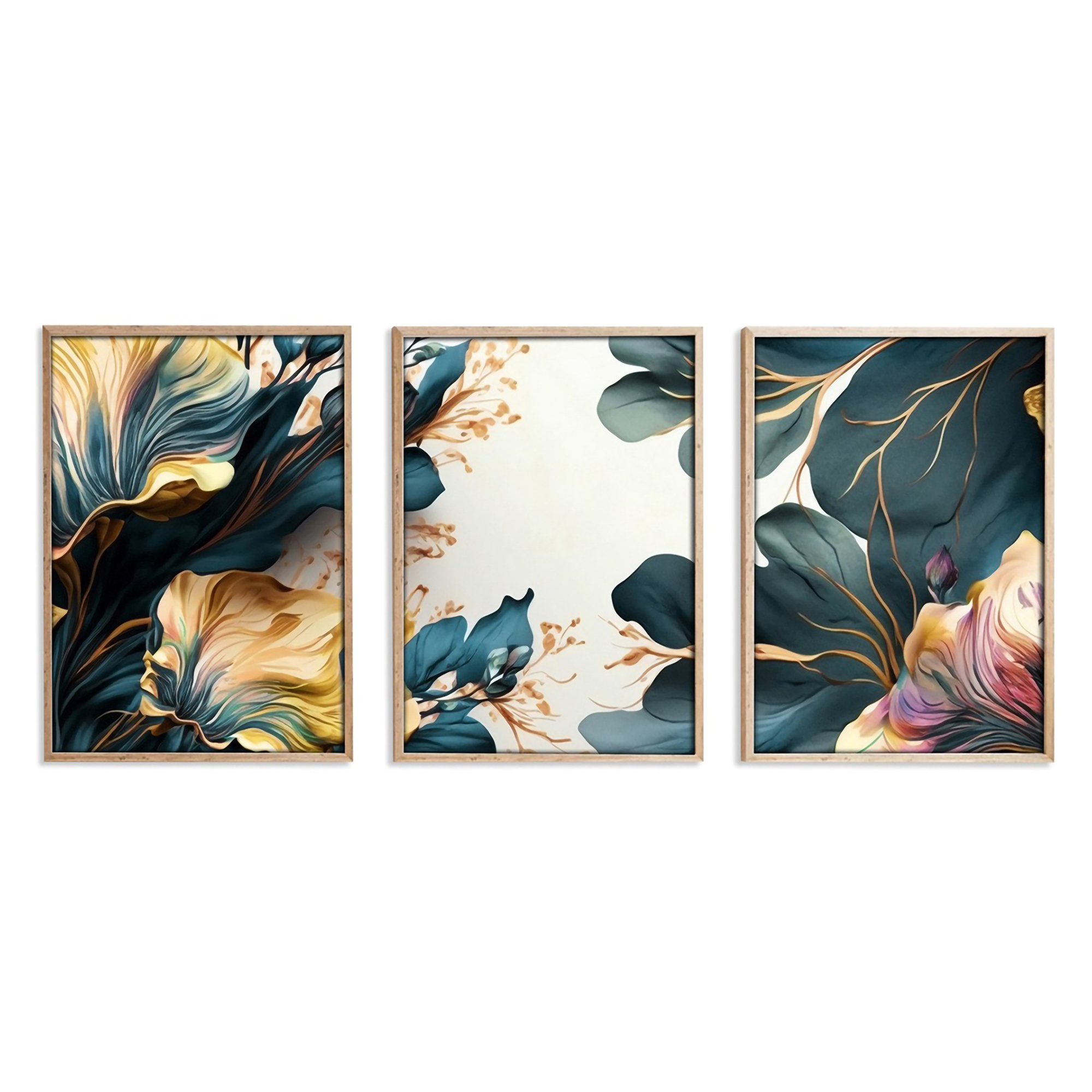 Quadro Multicolore Materiale Struttura in Legno Nobilitato 50x70h cm, - Meneto