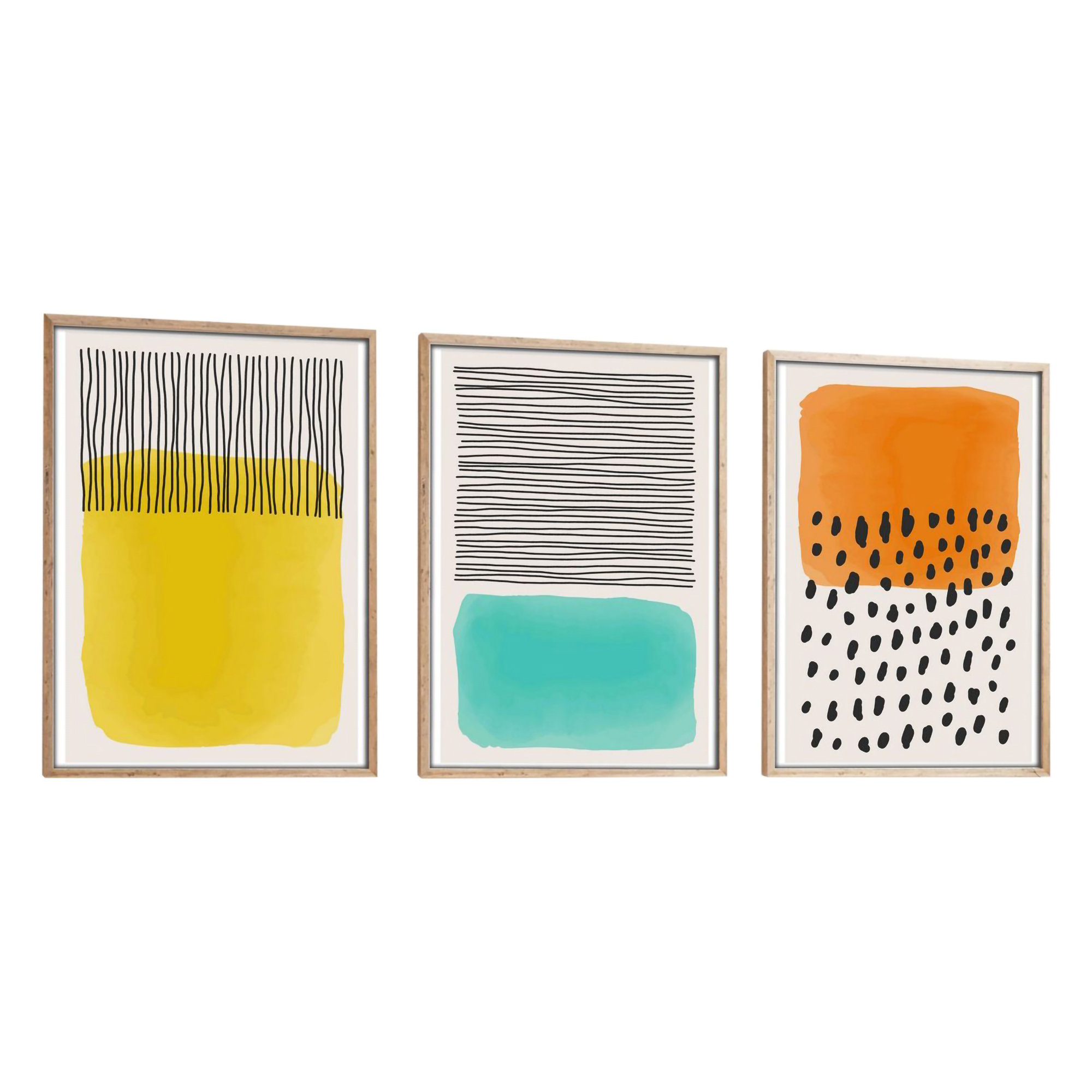 Quadro Multicolore Materiale Struttura in Legno Nobilitato 50x70h cm, - Mepa