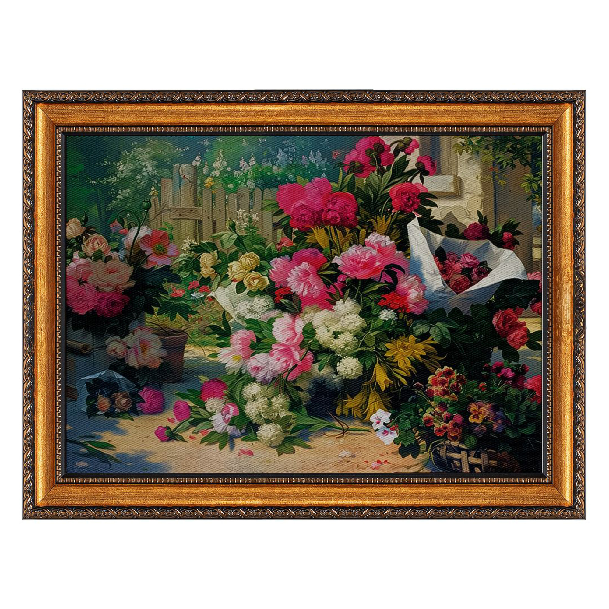 Quadro Multicolore Materiale Struttura in Tessuto Materiale in Legno Nobilitato 40x60h cm, Materiale Struttura in Legno Nobilitato - Naradama