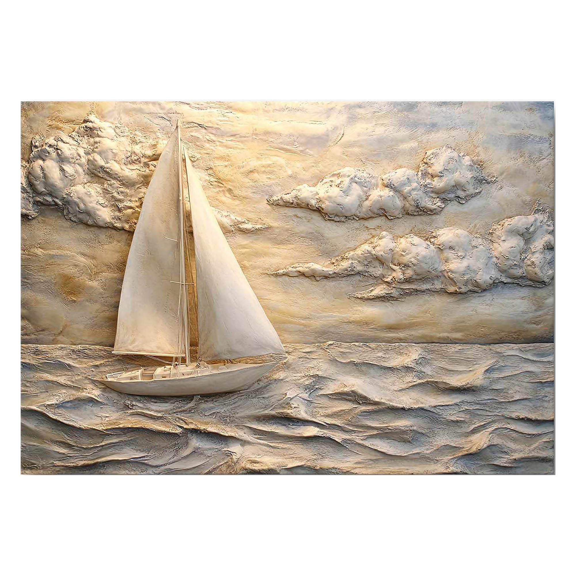Quadro Multicolore Materiale Struttura in Tessuto Materiale in Legno Nobilitato 70x100h cm, Materiale Struttura in Legno Nobilitato - Nagarono