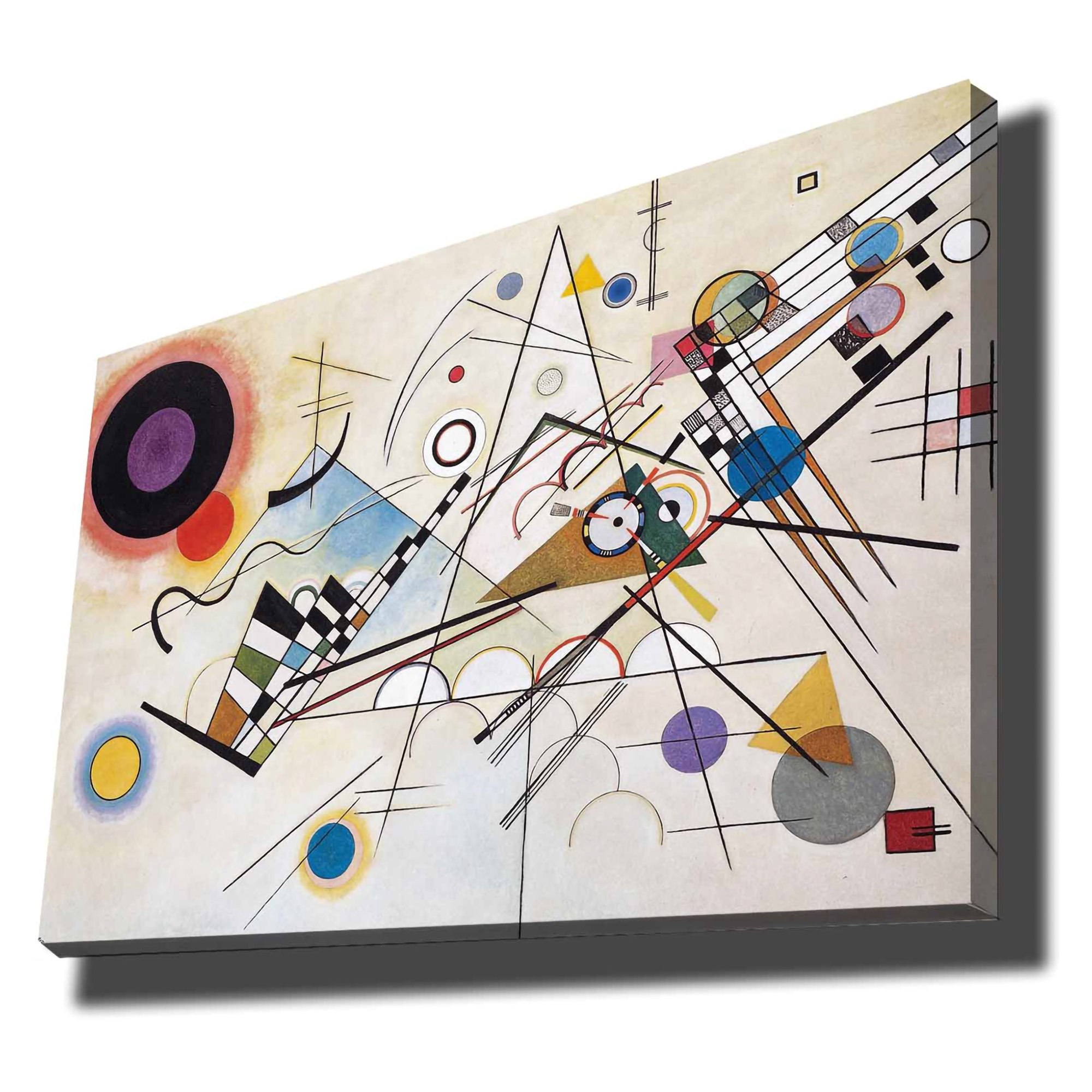Quadro Multicolore Materiale Struttura in Tessuto Materiale in Legno Nobilitato 70x100h cm, Materiale Struttura in Legno Nobilitato - Nanerise