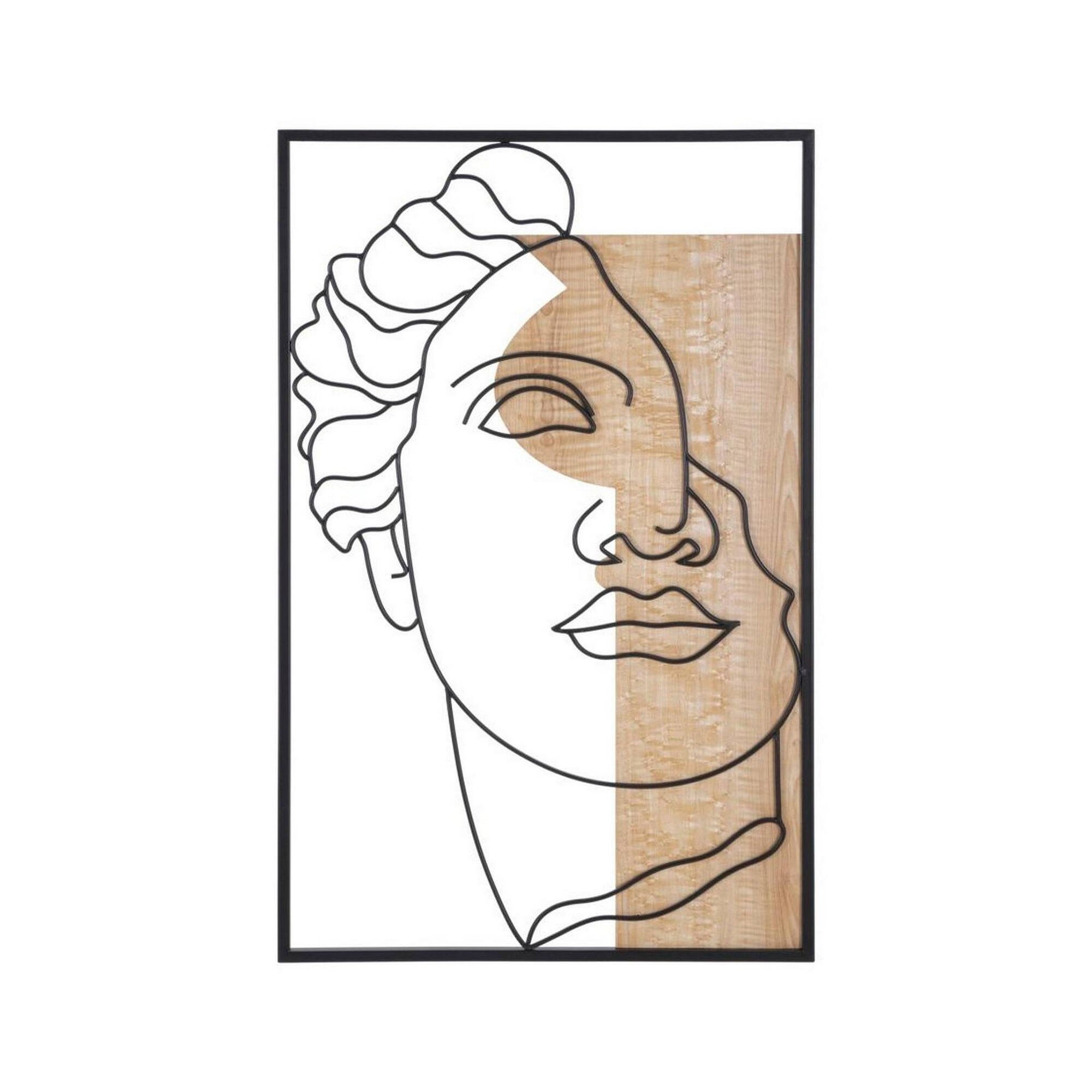 Quadro Multicolore Moderno Materiale Struttura in Metallo 50x80h cm, - Festa