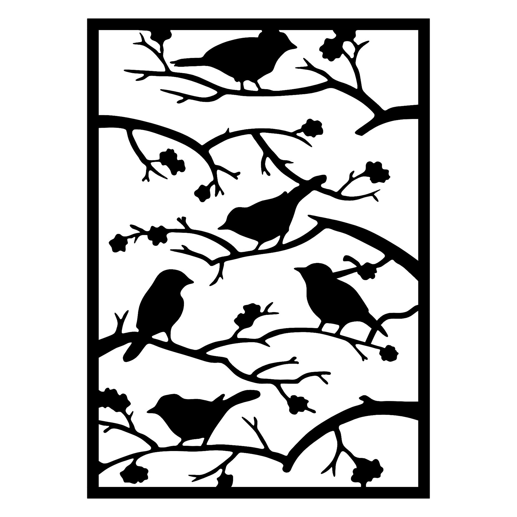 Quadro Nero Materiale Struttura in Metallo 47x66h cm, - Moseri