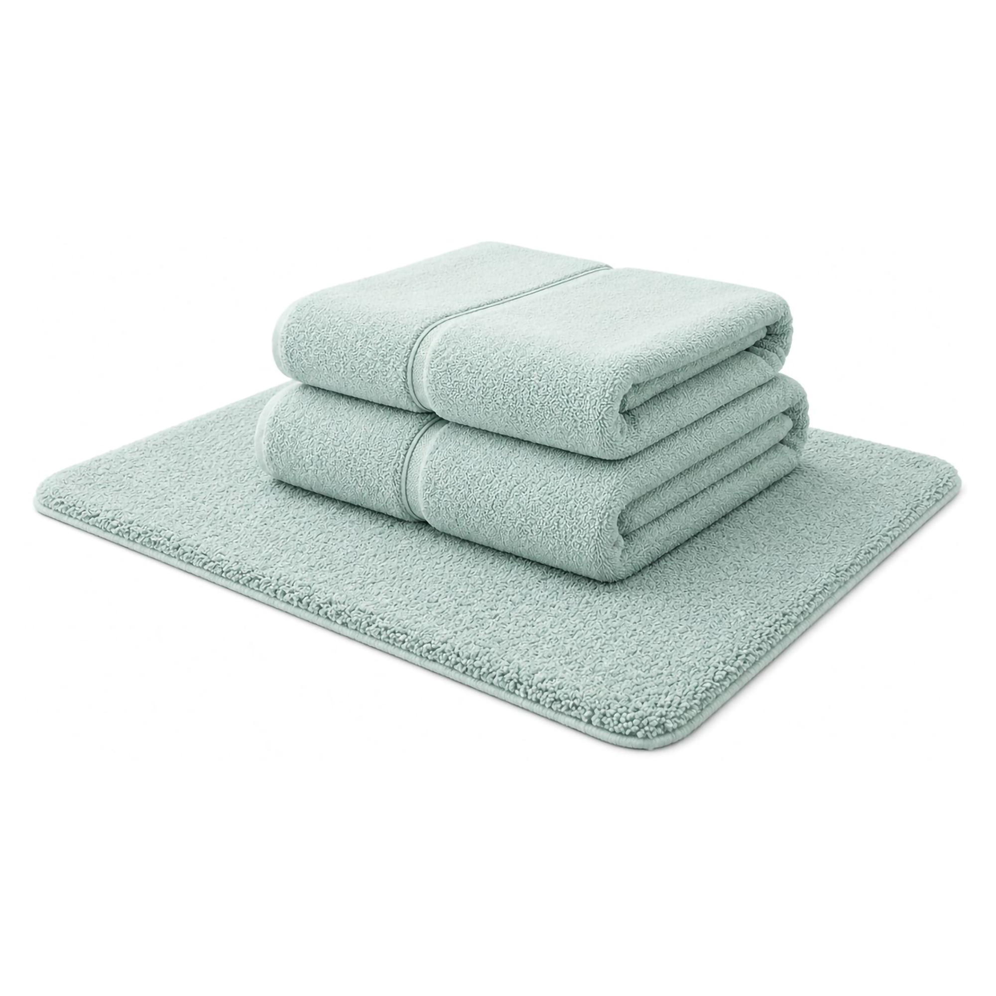 Set di Asciugamani Azzurro Tiffany 100% Puro Cotone set da 2 - Sanenere Luxury