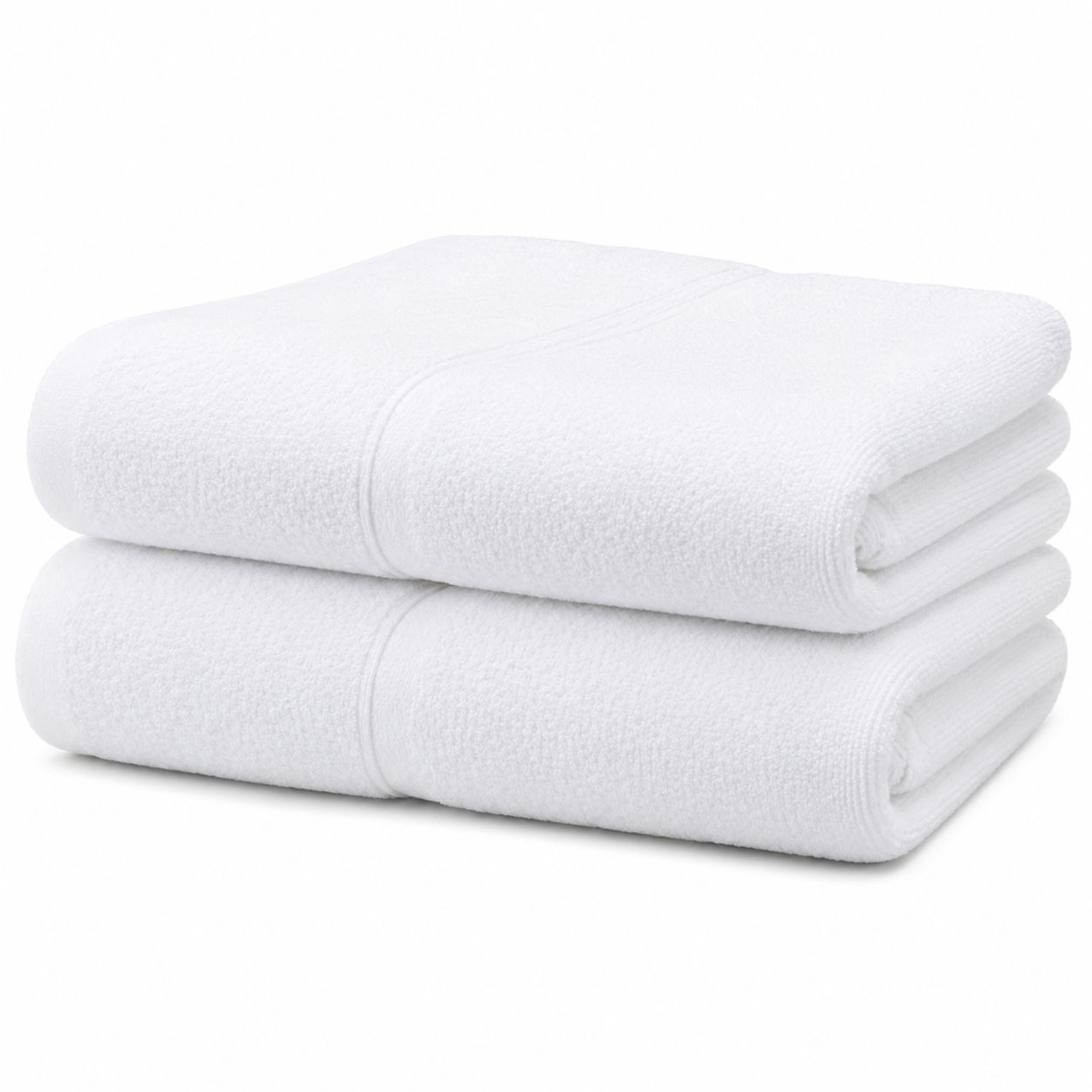 Set di Asciugamani Bianco 100% Puro Cotone set da 2 - Sanonefa Luxury