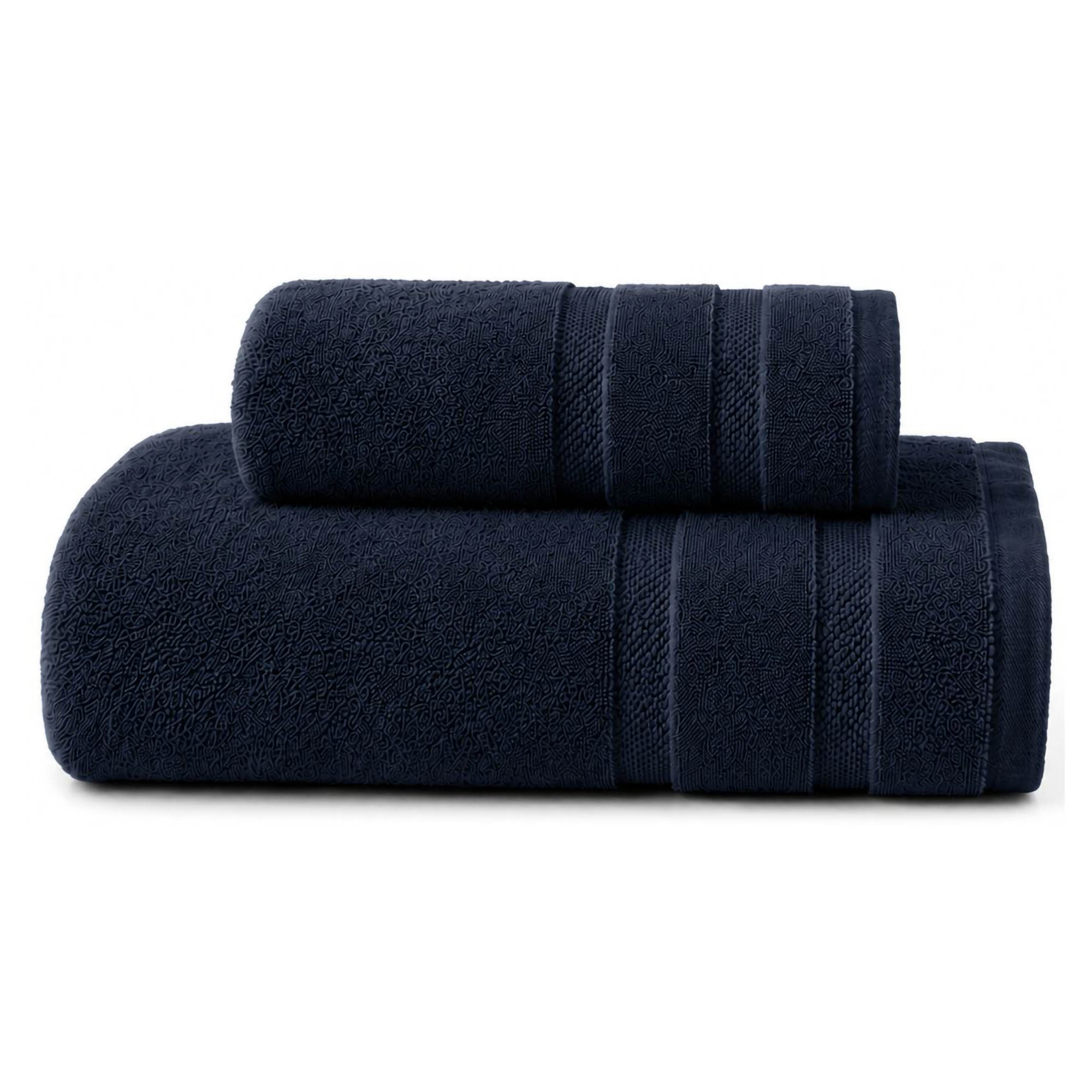 Set di Asciugamani blu 100% Cotone Egiziano Pettinato e Mercerizzato set da 7 - Saleneba Luxury