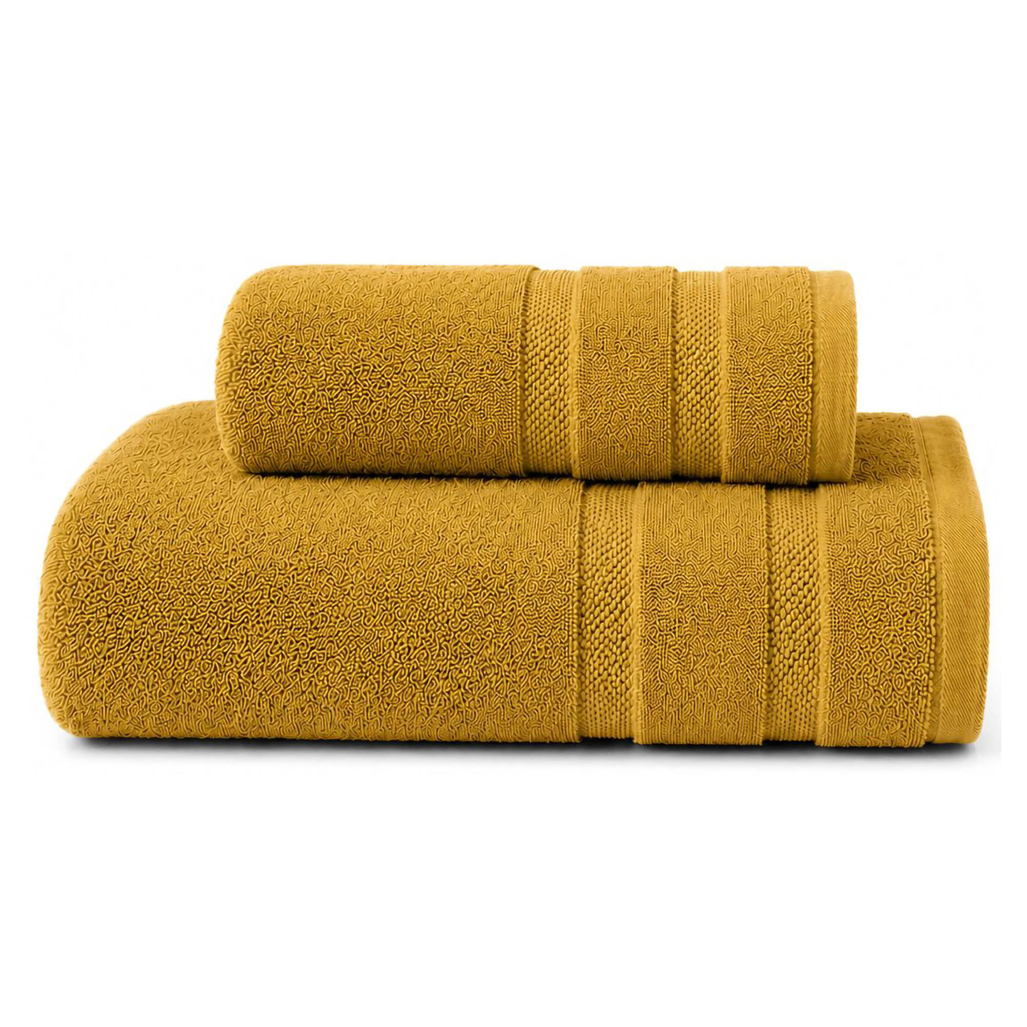 Set di Asciugamani Giallo Senape 100% Cotone Egiziano Pettinato e Mercerizzato set da 9 - Saleneba Luxury