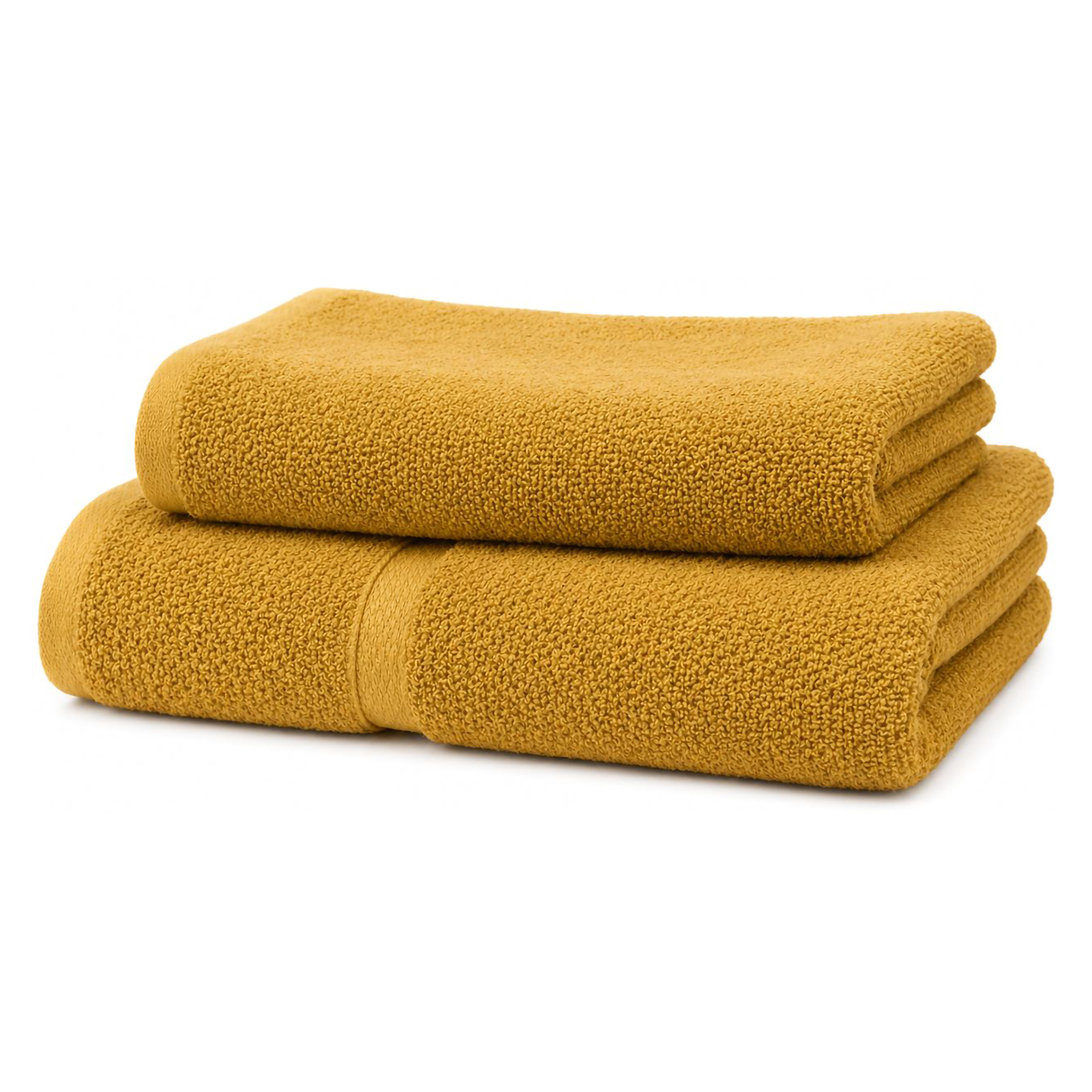 Set di Asciugamani Giallo Senape 100% Puro Cotone set da 2 - Sanonefa Luxury