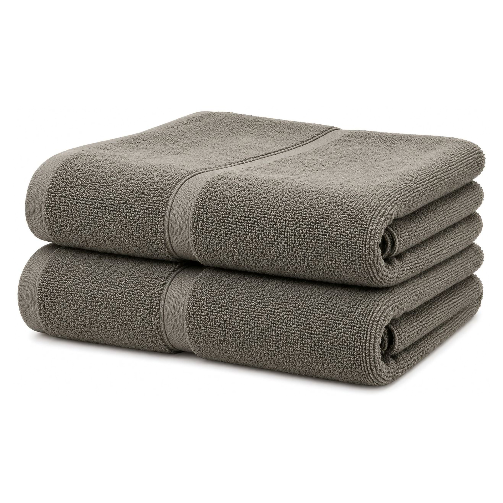 Set di Asciugamani Grigio Pietra 100% Puro Cotone set da 2 - Sanonefa Luxury