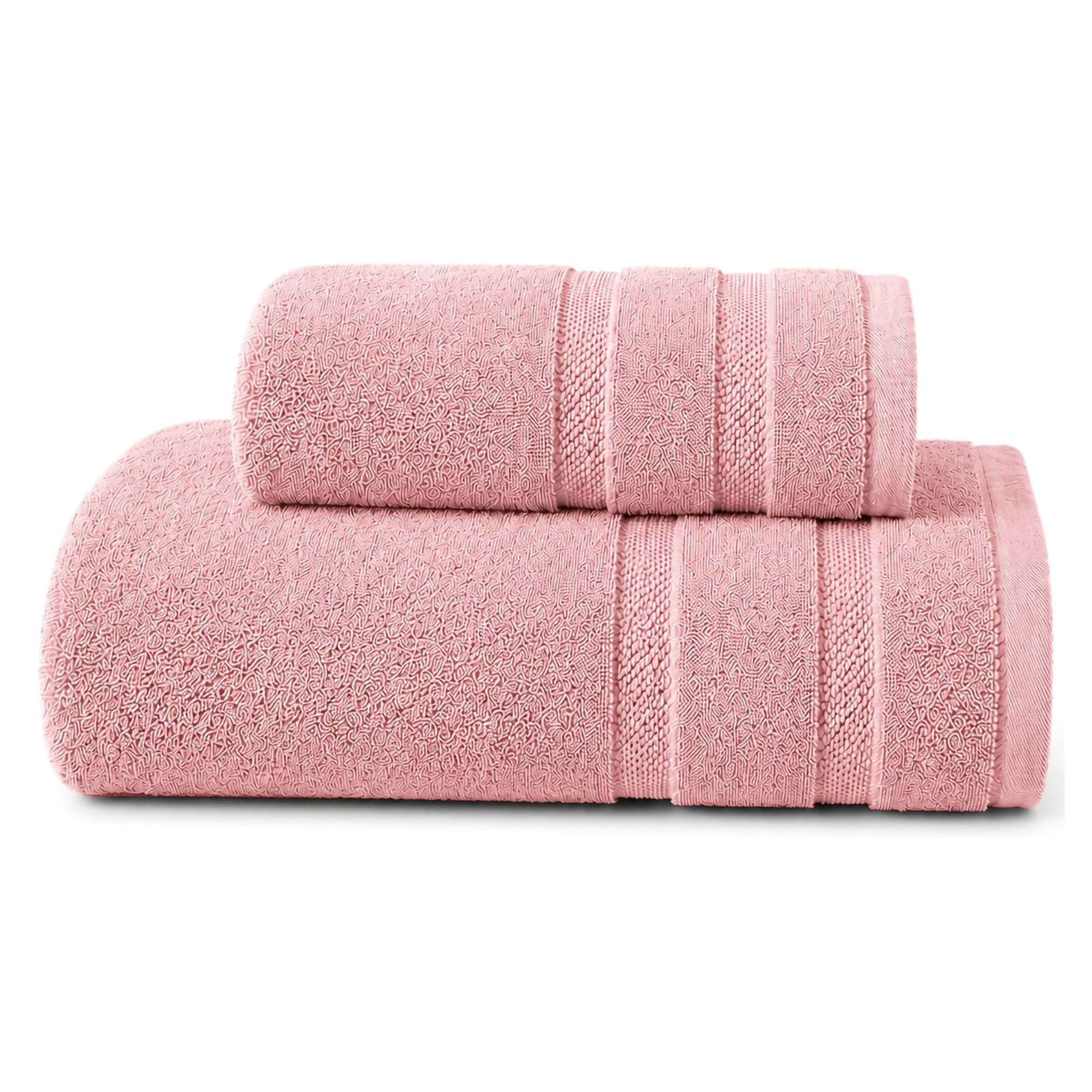 Set di Asciugamani Rosa 100% Cotone Egiziano Pettinato e Mercerizzato set da 11 - Saleneba Luxury