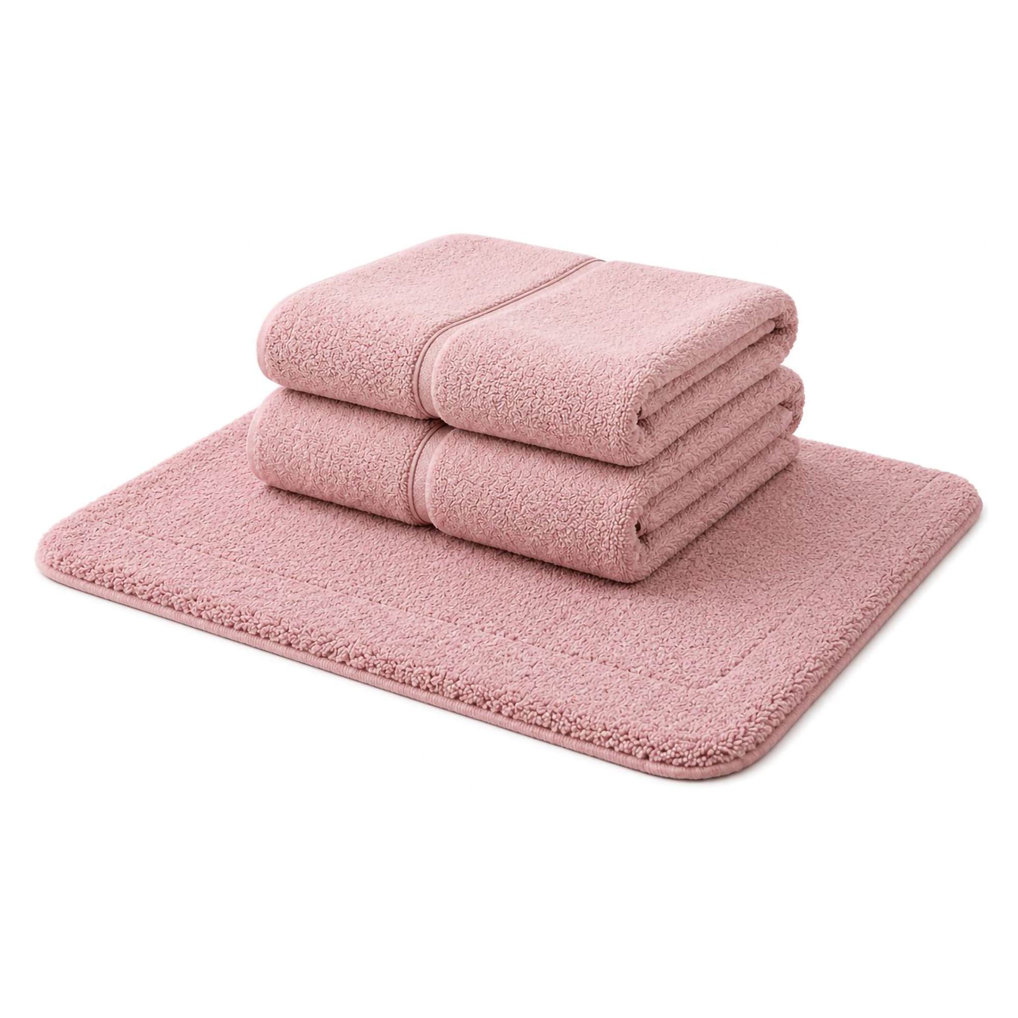Set di Asciugamani Rosa 100% Puro Cotone set da 2 - Sanenere Luxury