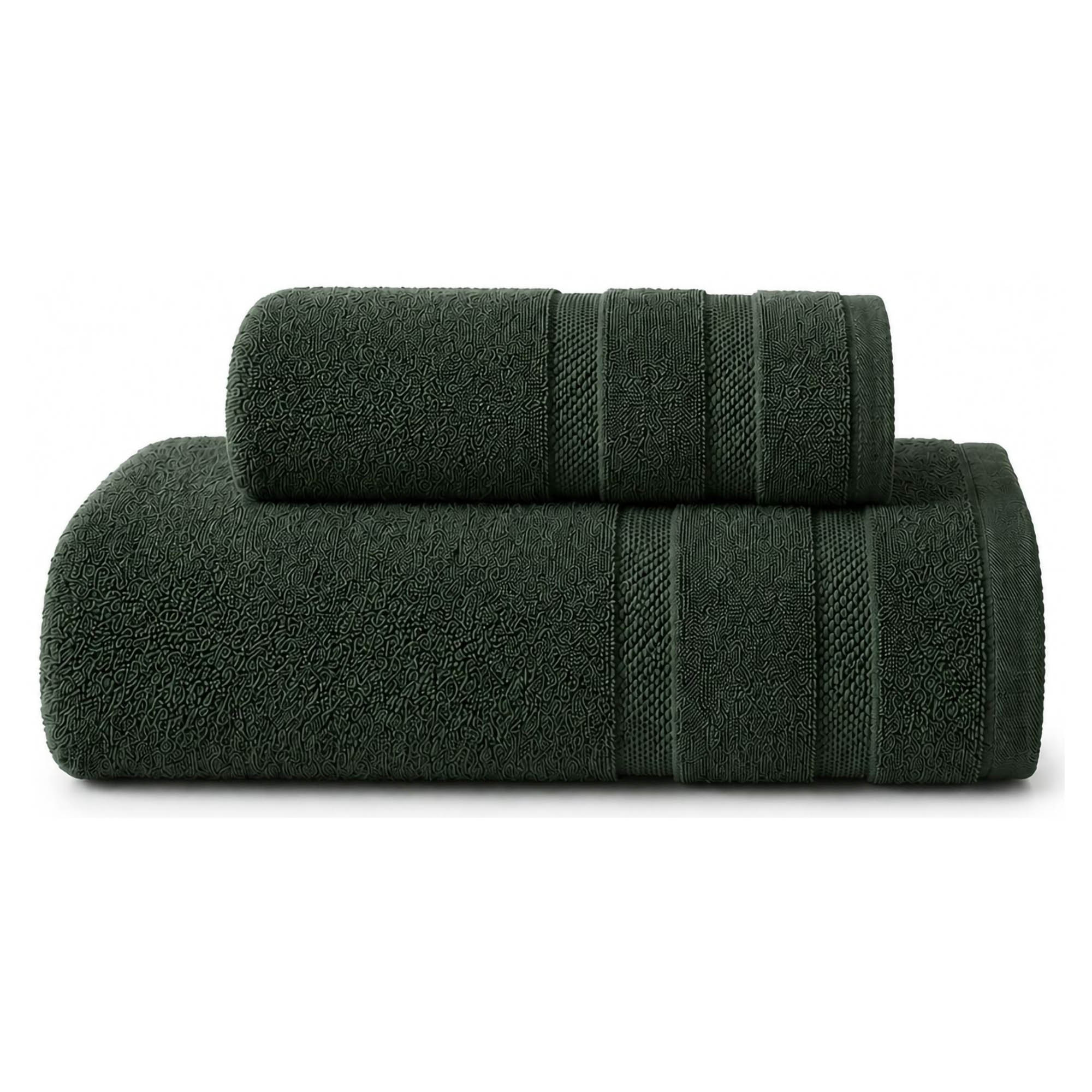 Set di Asciugamani Verde 100% Cotone Egiziano Pettinato e Mercerizzato set da 4 - Saleneba Luxury