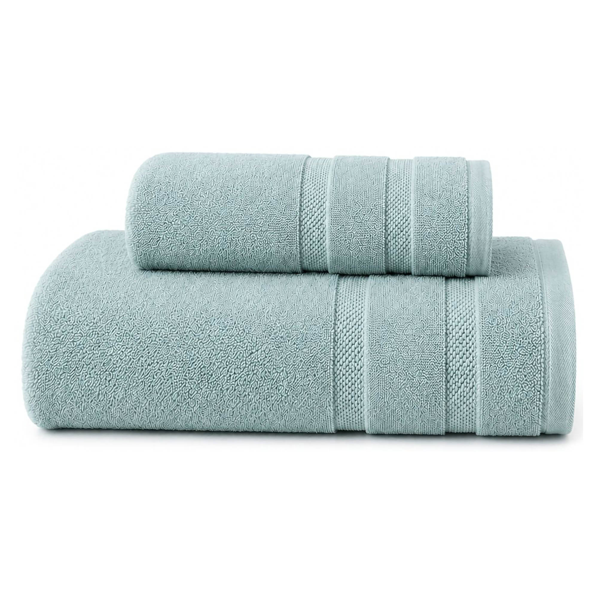 Set di Asciugamani Verde Menta 100% Cotone Egiziano Pettinato e Mercerizzato set da 6 - Saleneba Luxury