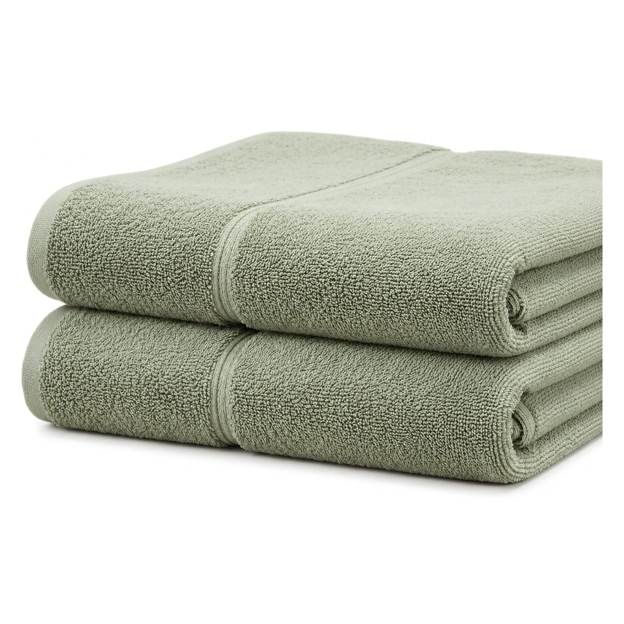 Set di Asciugamani Verde Menta 100% Puro Cotone set da 2 - Sanonefa Luxury