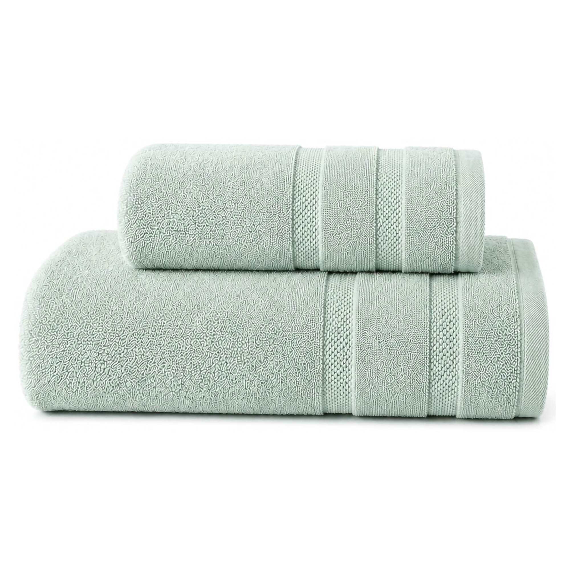Set di Asciugamani Verde Salvia 100% Cotone Egiziano Pettinato e Mercerizzato set da 8 - Saleneba Luxury