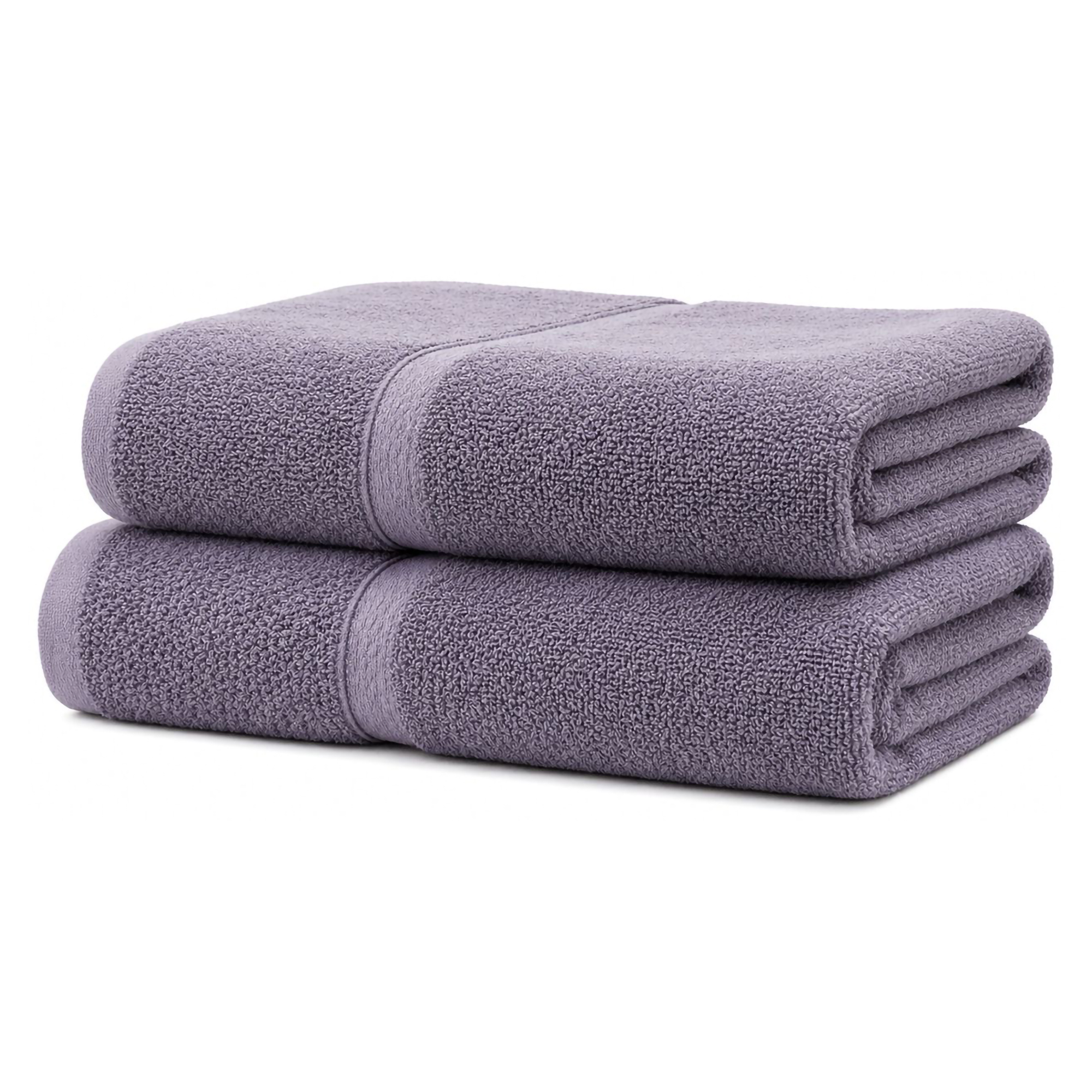 Set di Asciugamani Viola Lilla 100% Puro Cotone set da 2 - Sanonefa Luxury