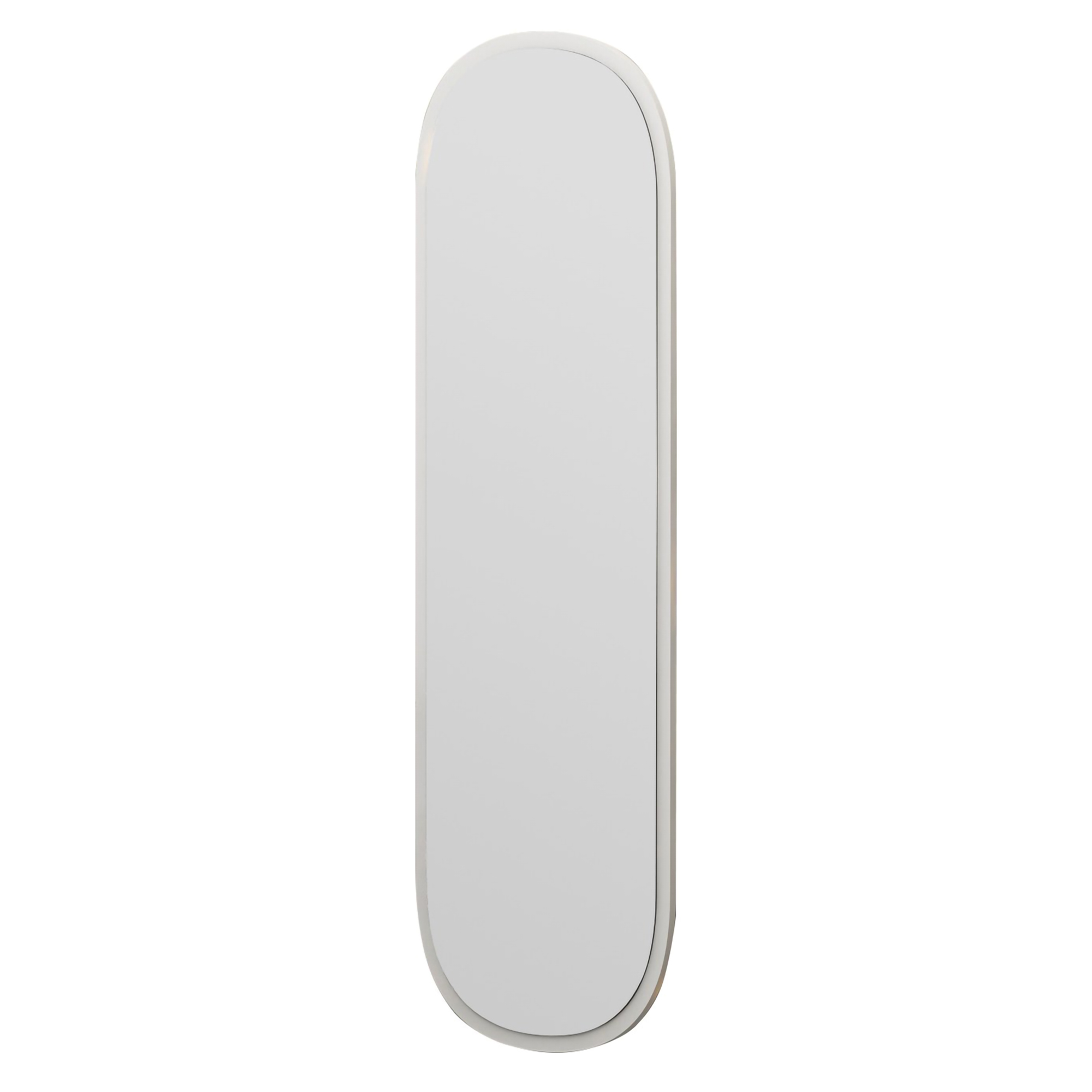 Specchio Bianco Trasparente Forma Ovale Tipologia a Parete 40x120h cm, Colore Struttura Trasparente - Fiesse