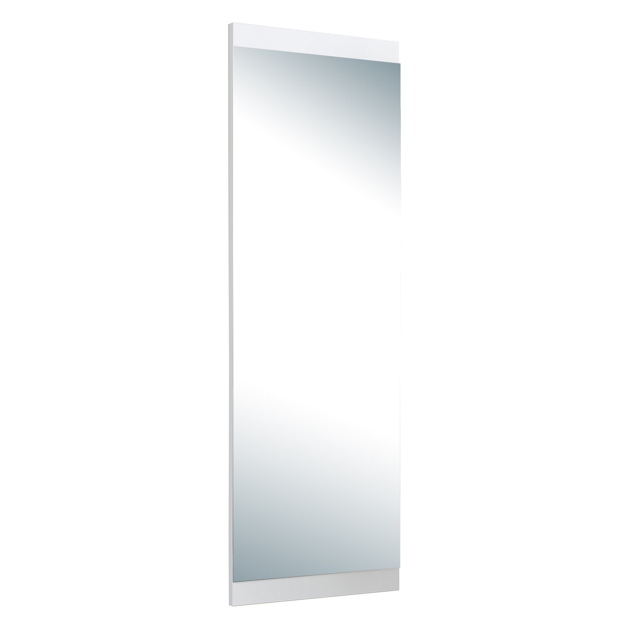 Specchio Bianco Trasparente Forma Rettangolare Tipologia a Parete 120x40h cm, Colore Struttura Trasparente - Cengio
