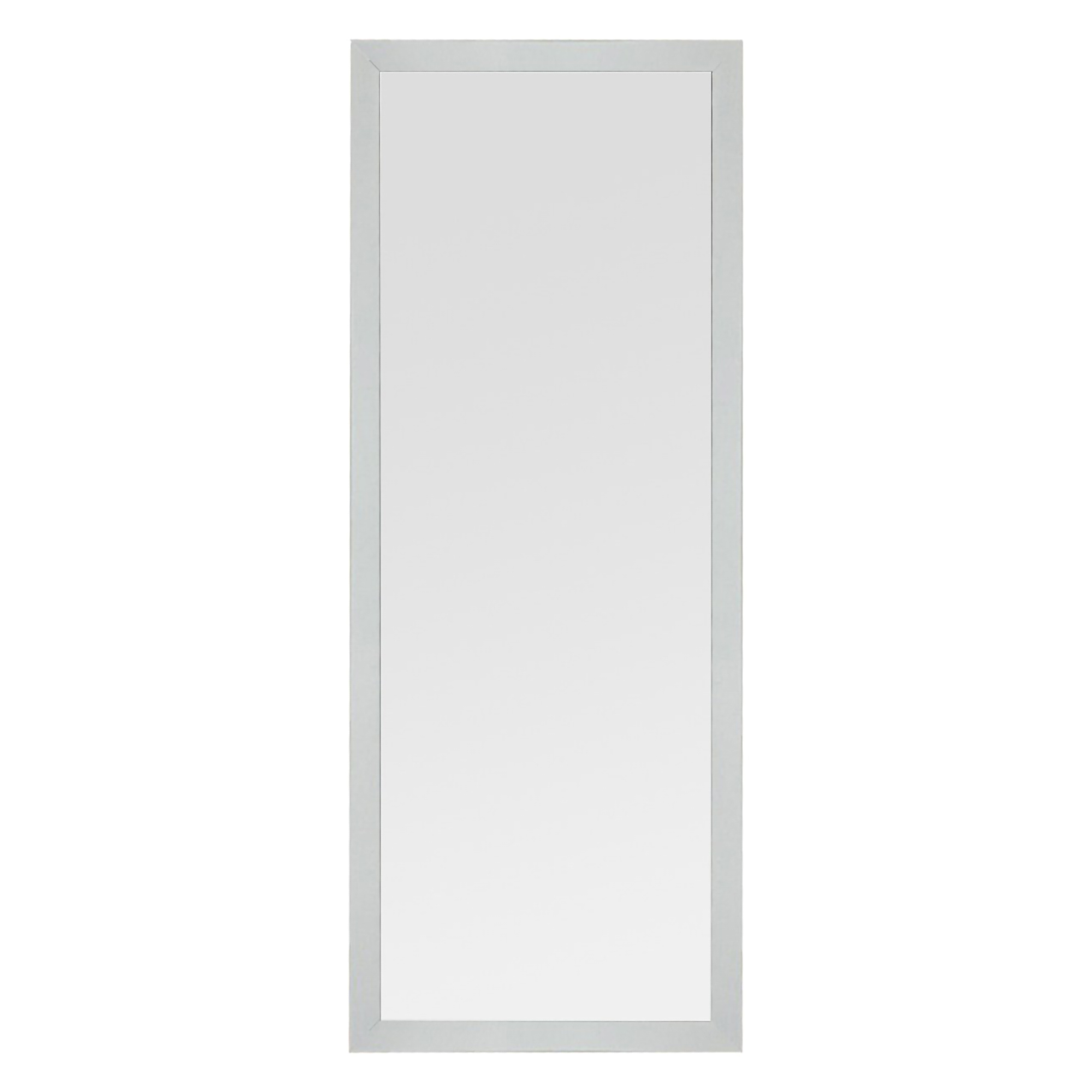 Specchio Bianco Trasparente Forma Rettangolare Tipologia a Terra 40x105h cm, Colore Struttura Trasparente - Carimate