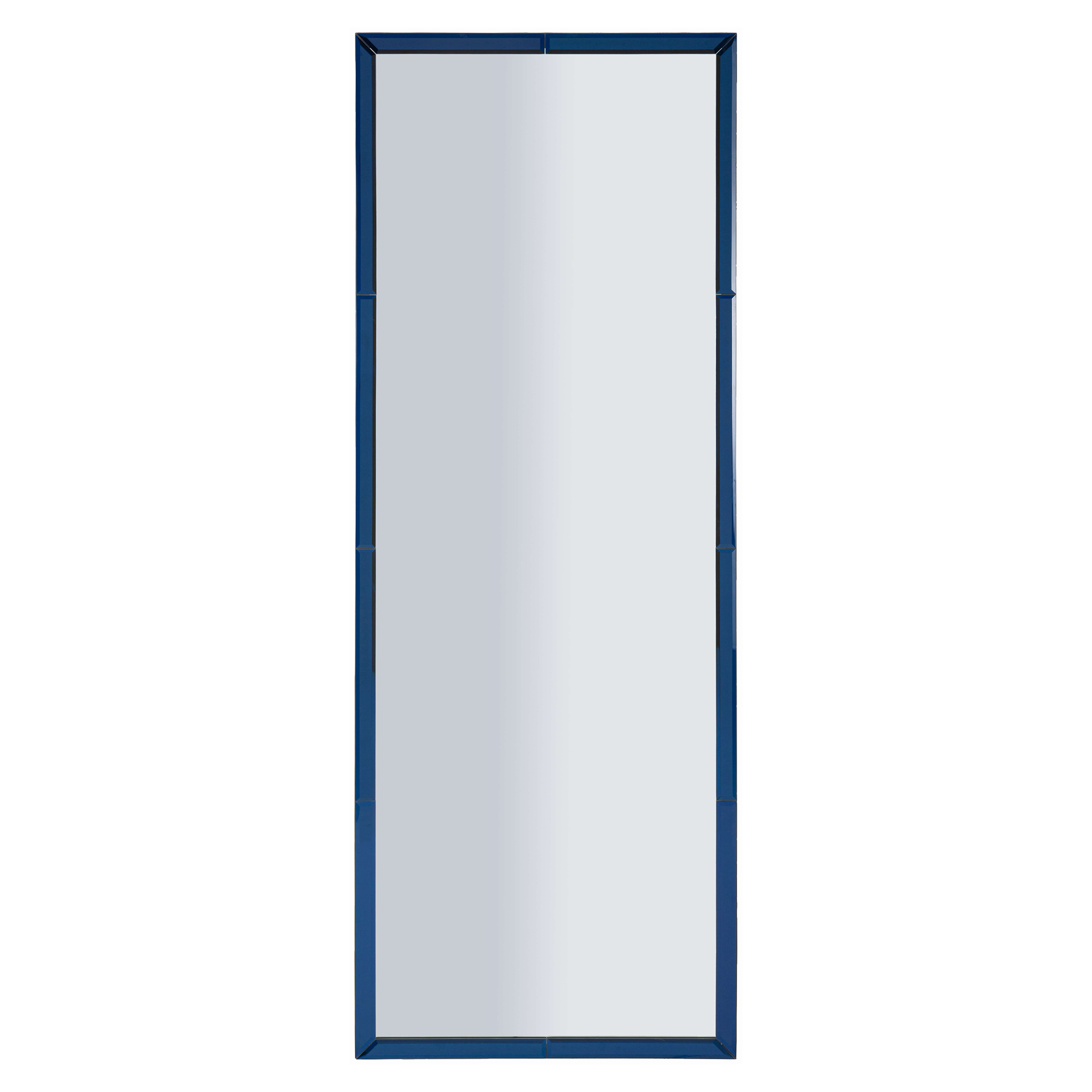 Specchio blu Trasparente Forma Rettangolare Tipologia a Parete 55x150h cm, Colore Struttura Trasparente - Sibiu