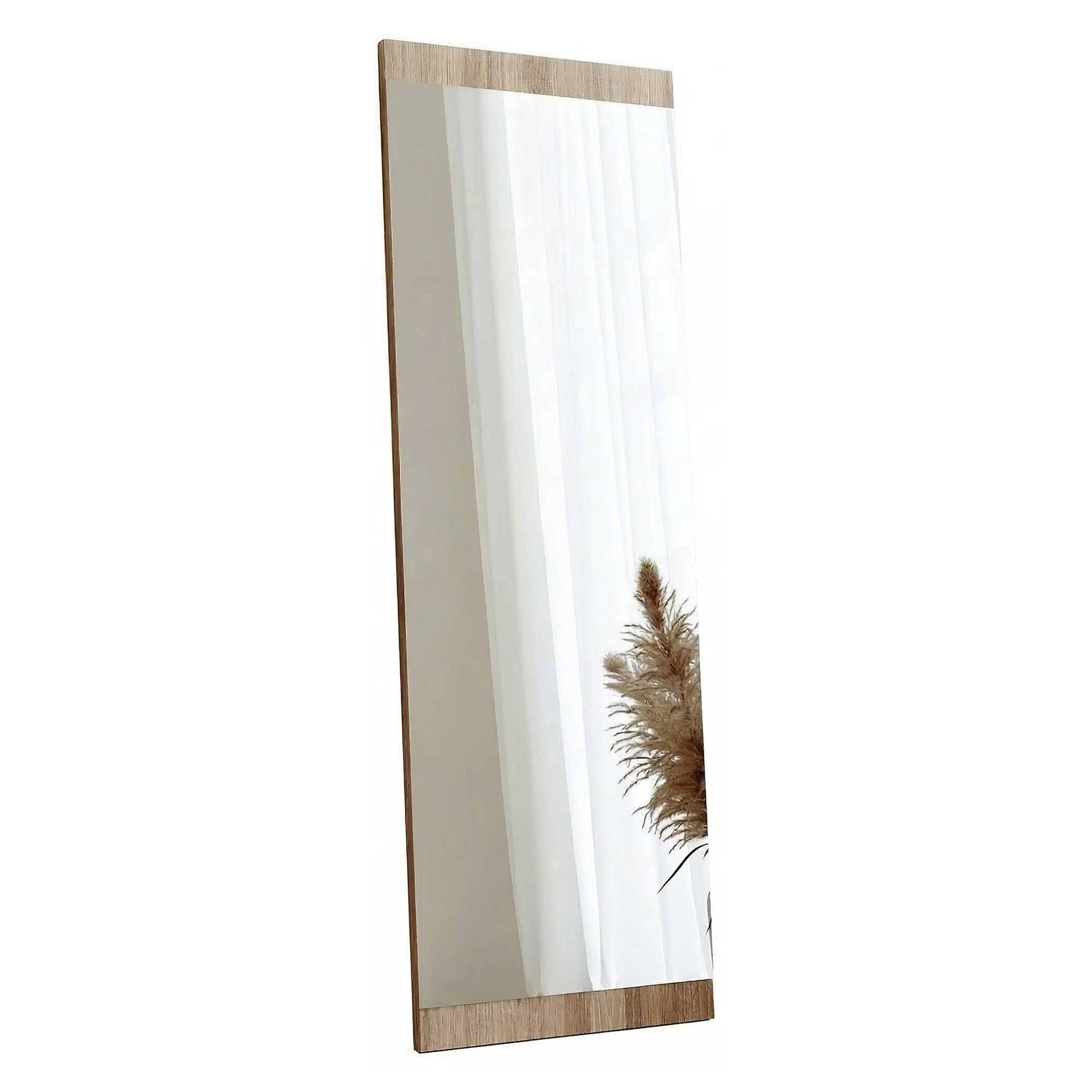Specchio Marrone Noce Trasparente Forma Rettangolare Tipologia a Parete 120x40h cm, Colore Struttura Trasparente - Cengio