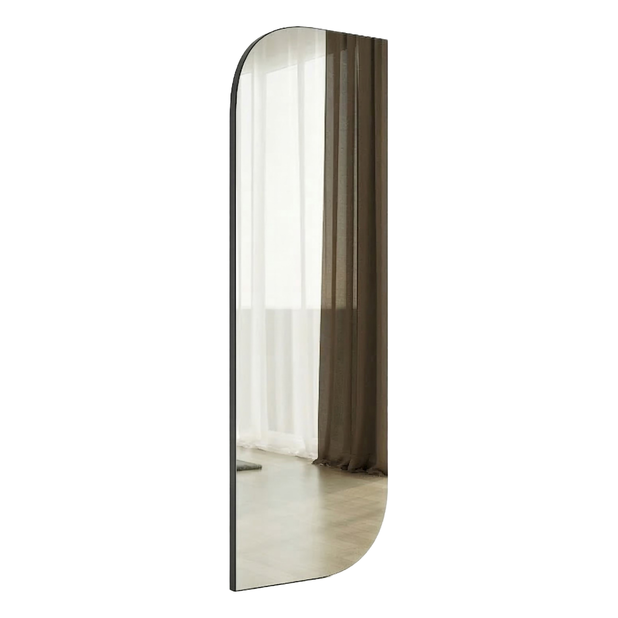 Specchio Nero Trasparente Forma Rettangolare Tipologia a Parete 40x120h cm, Colore Struttura Trasparente - Librizzi
