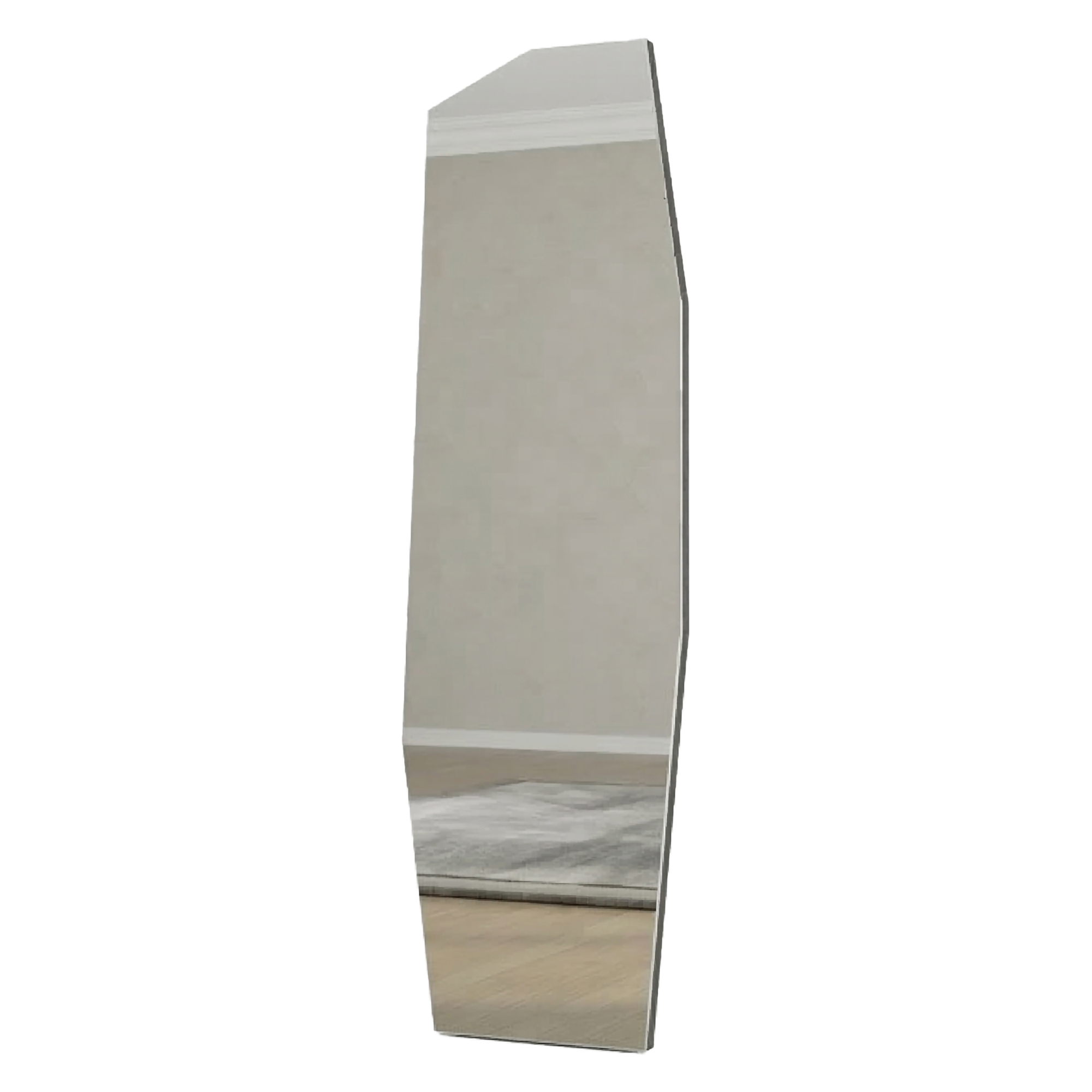 Specchio Nero Trasparente Forma Rettangolare Tipologia a Parete 40x120h cm, Colore Struttura Trasparente - Pelugo