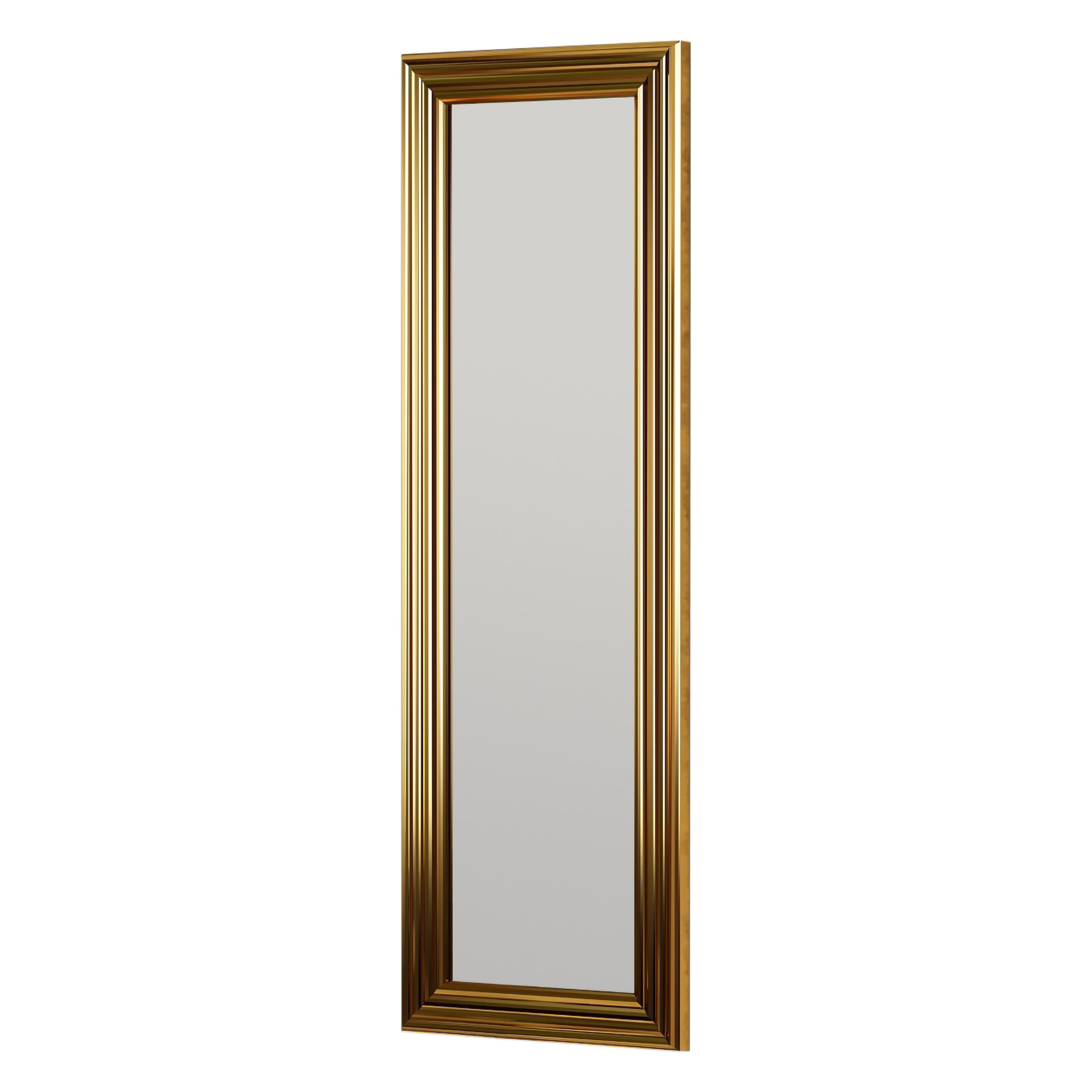 Specchio oro Trasparente Forma Rettangolare Tipologia a Parete 30x90h cm, Colore Struttura Trasparente - Vestigne