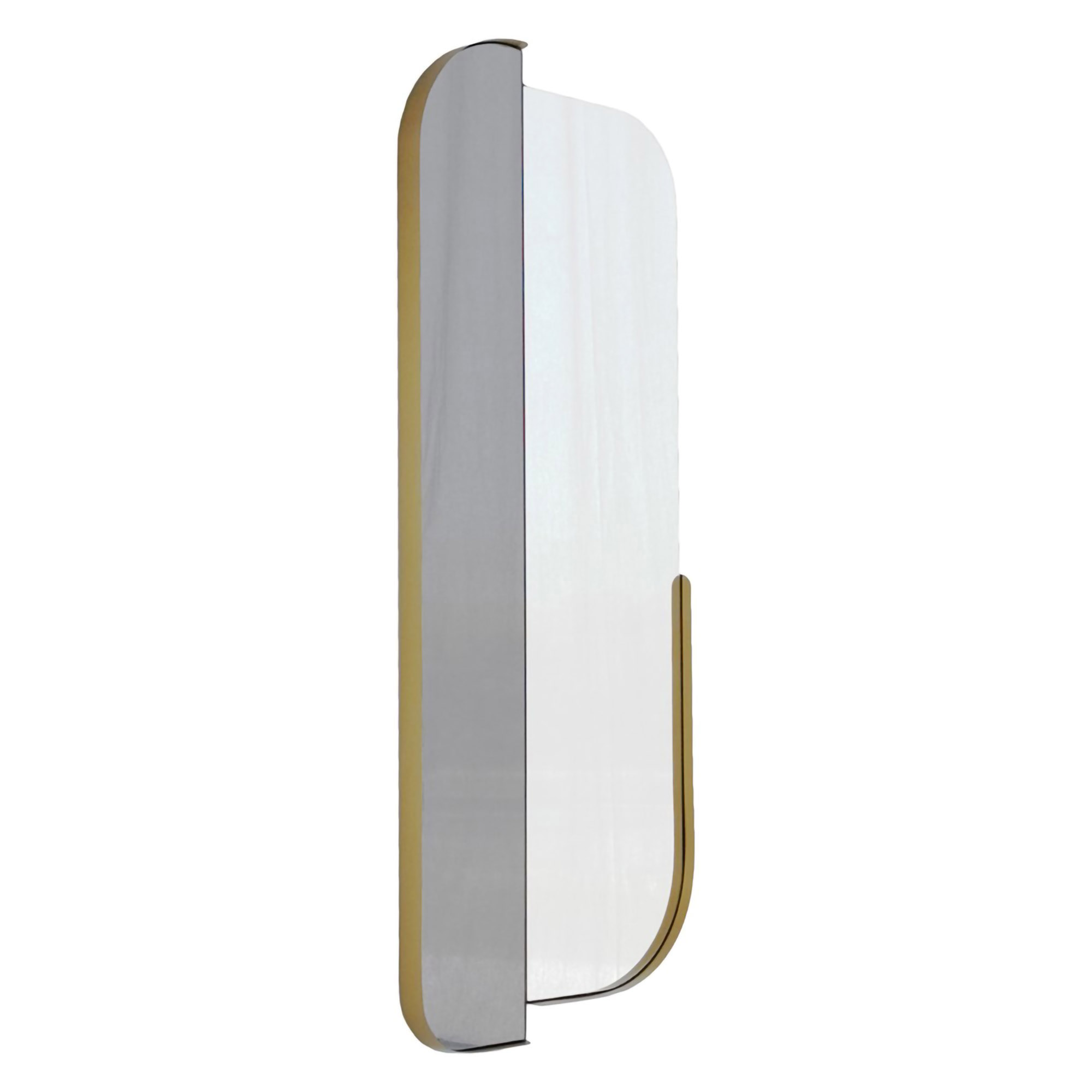Specchio oro Trasparente Forma Rettangolare Tipologia a Parete 60x130h cm, Colore Struttura Trasparente - Gavirate