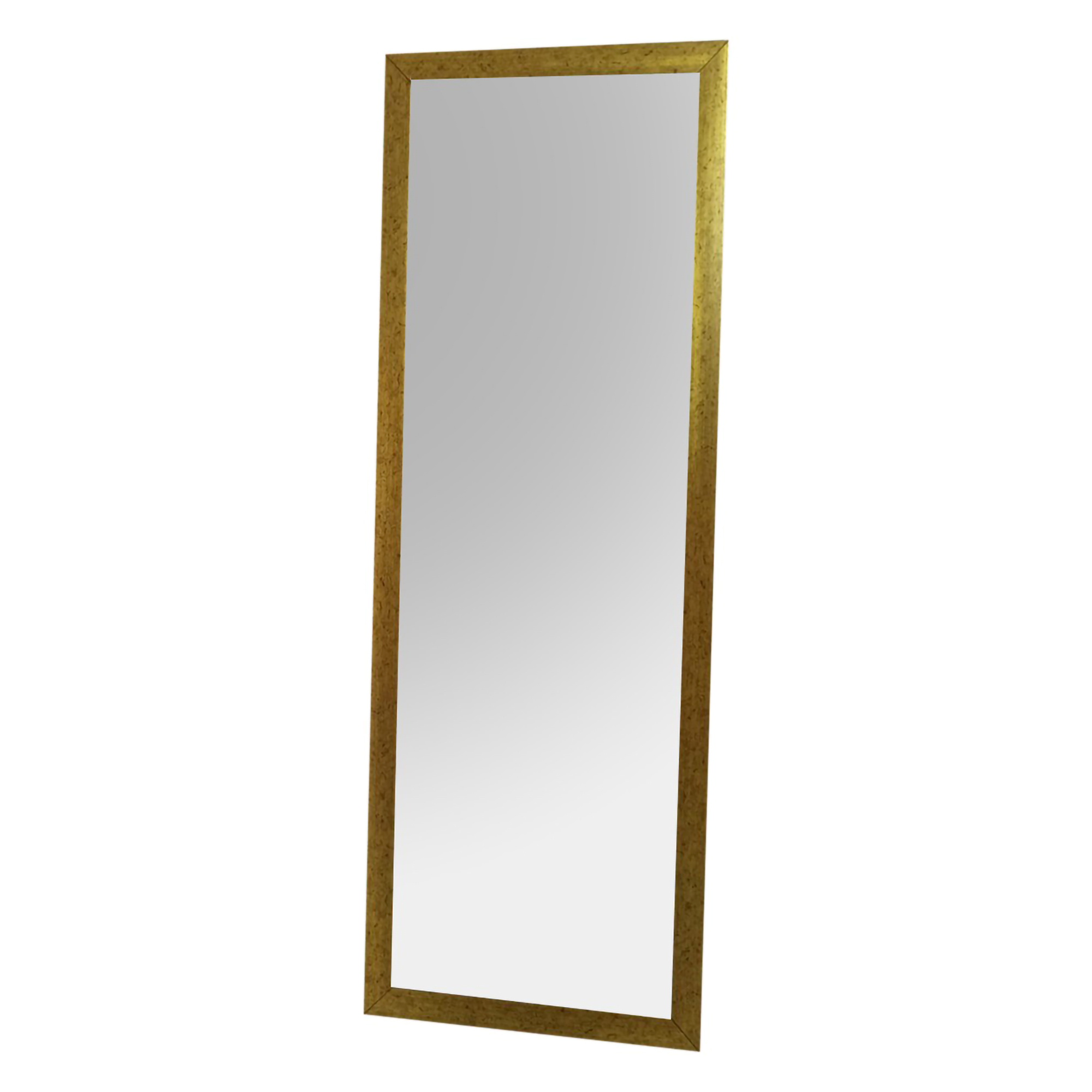 Specchio oro Trasparente Forma Rettangolare Tipologia a Terra 40x105h cm, Colore Struttura Trasparente - Carimate